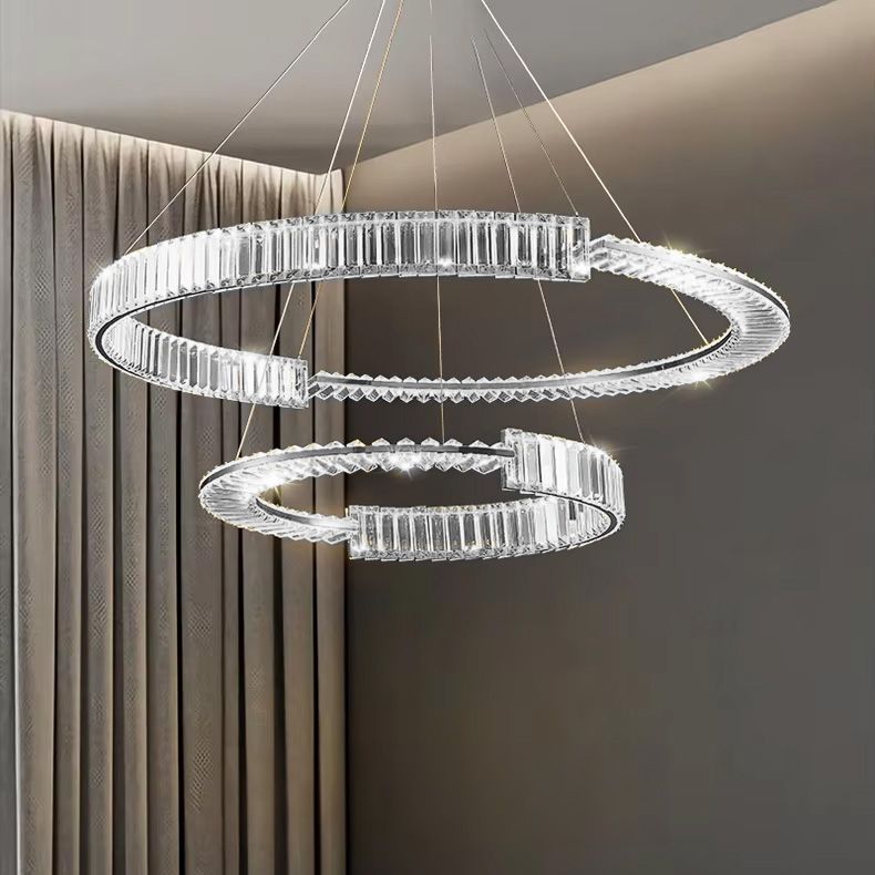 Toolight, LED krištáľové stropné svietidlo APP1525-CP60/80, chróm, OSW-06973