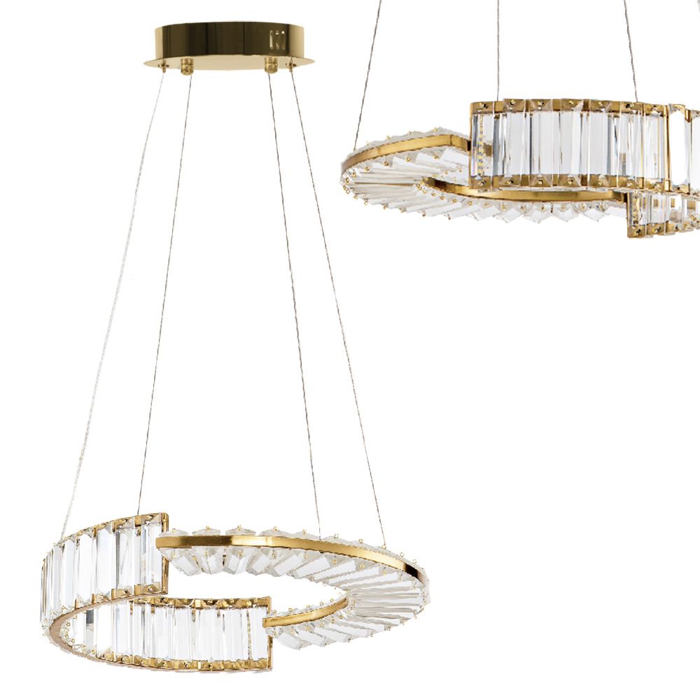 Toolight, LED stropné svietidlo APP1526-CP40, zlatá, OSW-06975
