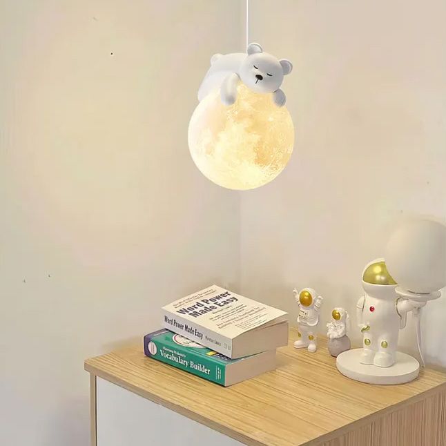 Toolight, stropné svietidlo BIELY MEDVEĎ, APP1597-1CP, biela, OSW-06408