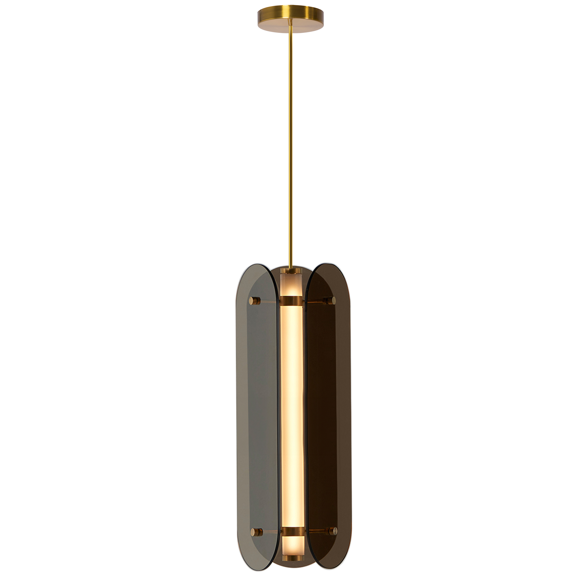 Toolight, LED stropné svietidlo 25W, APP1676-CP, čierna-zlatá, OSW-06407