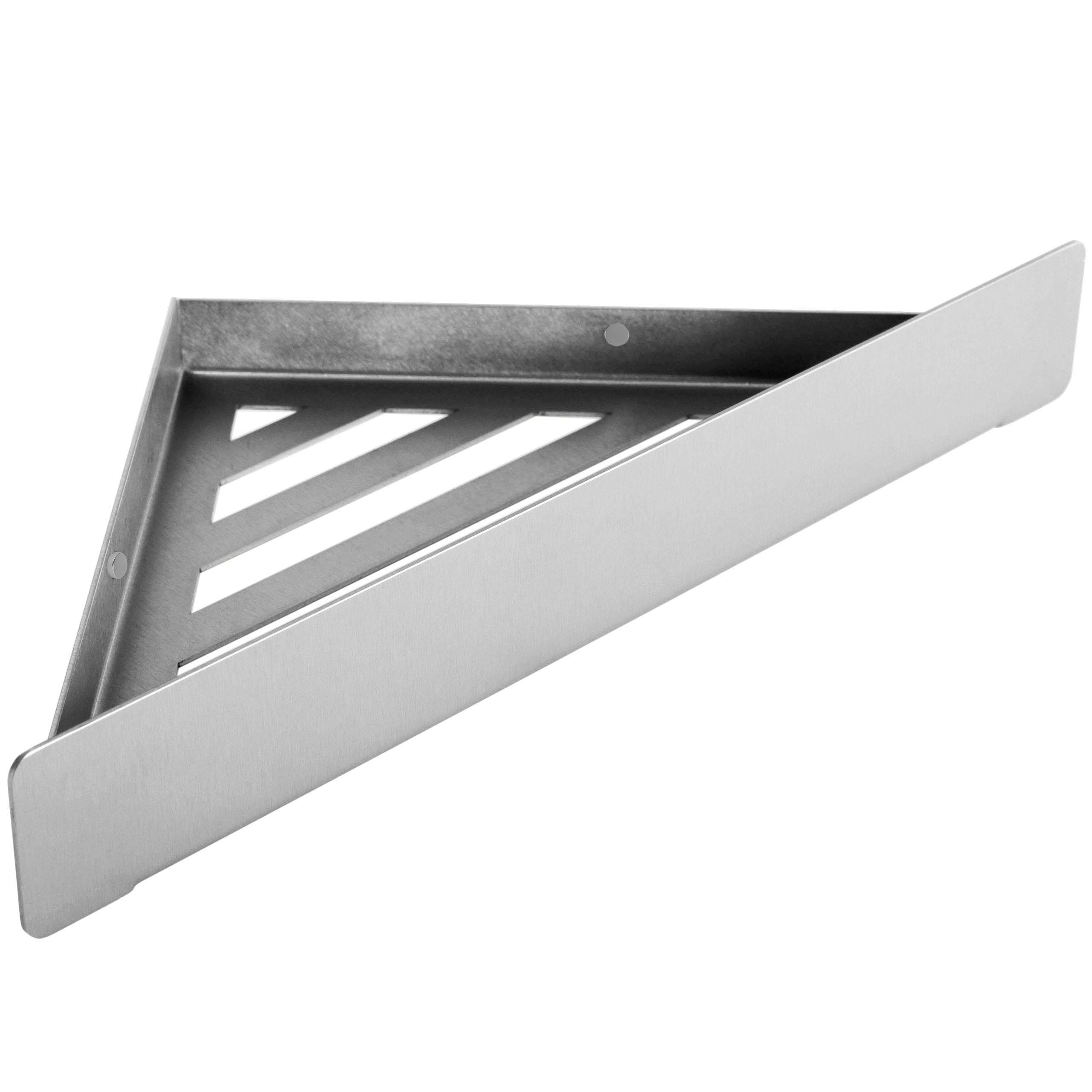 Rea, kúpeľňová polica 285x145x40 mm, SF07, brúsená oceľ, REA-47005