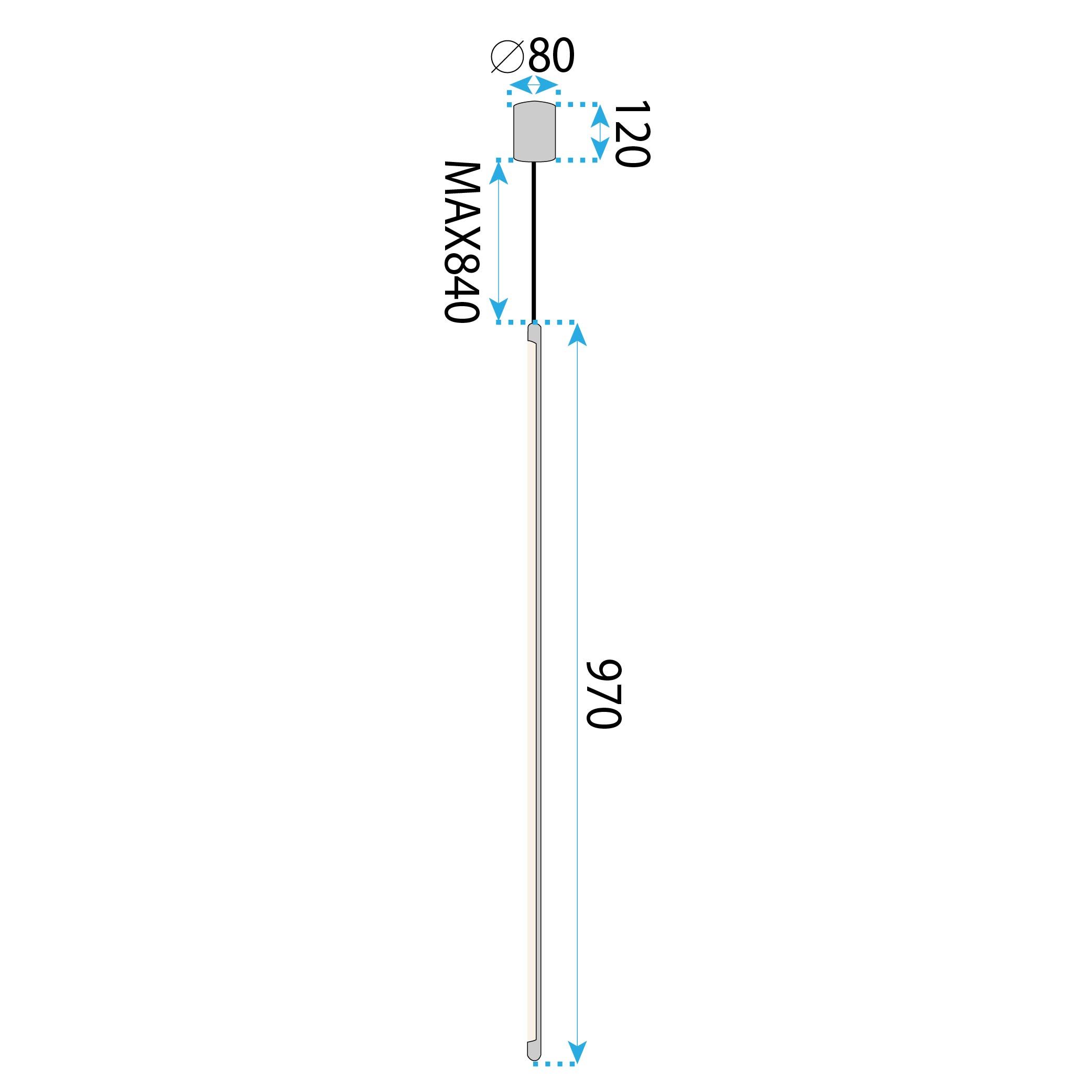 Toolight, LED stropné svietidlo 100cm, 13W, 4000K, APP1414-C, zlatá lesklá, OSW-00966