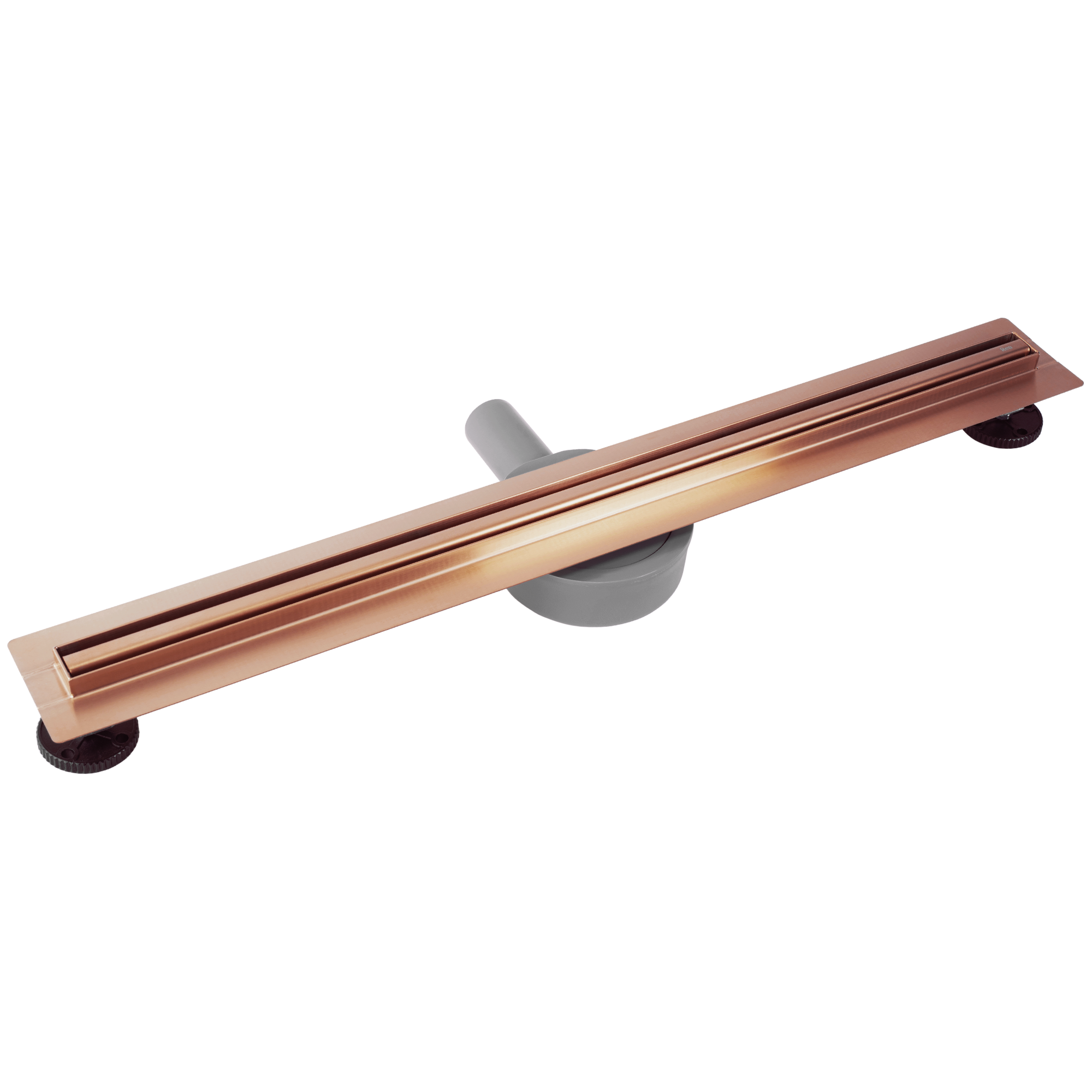 Rea Neox Pro Slim, sprchový odtokový žľab 100cm s otočným sifónom o 360stupňov, medená matná, REA-G4809