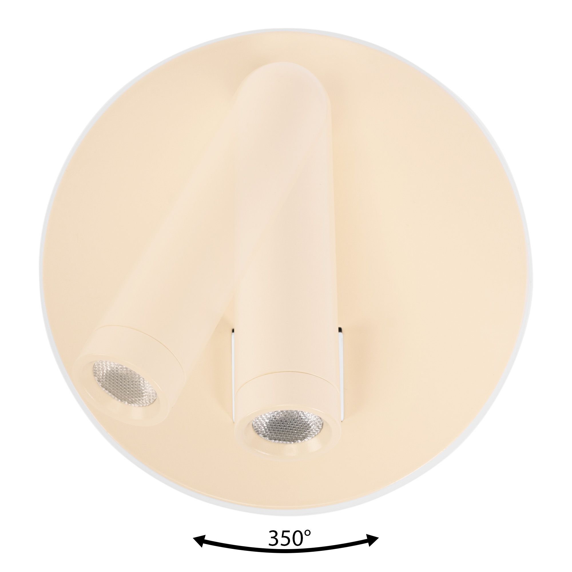 Toolight, LED nástenné svietidlo 16x14cm, 10W, APP1615-1W, béžová, OSW-06530