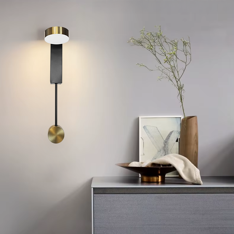 Toolight, LED nástenné svietidlo, 13W, APP1600-W, čierna-zlatá matná, OSW-01592