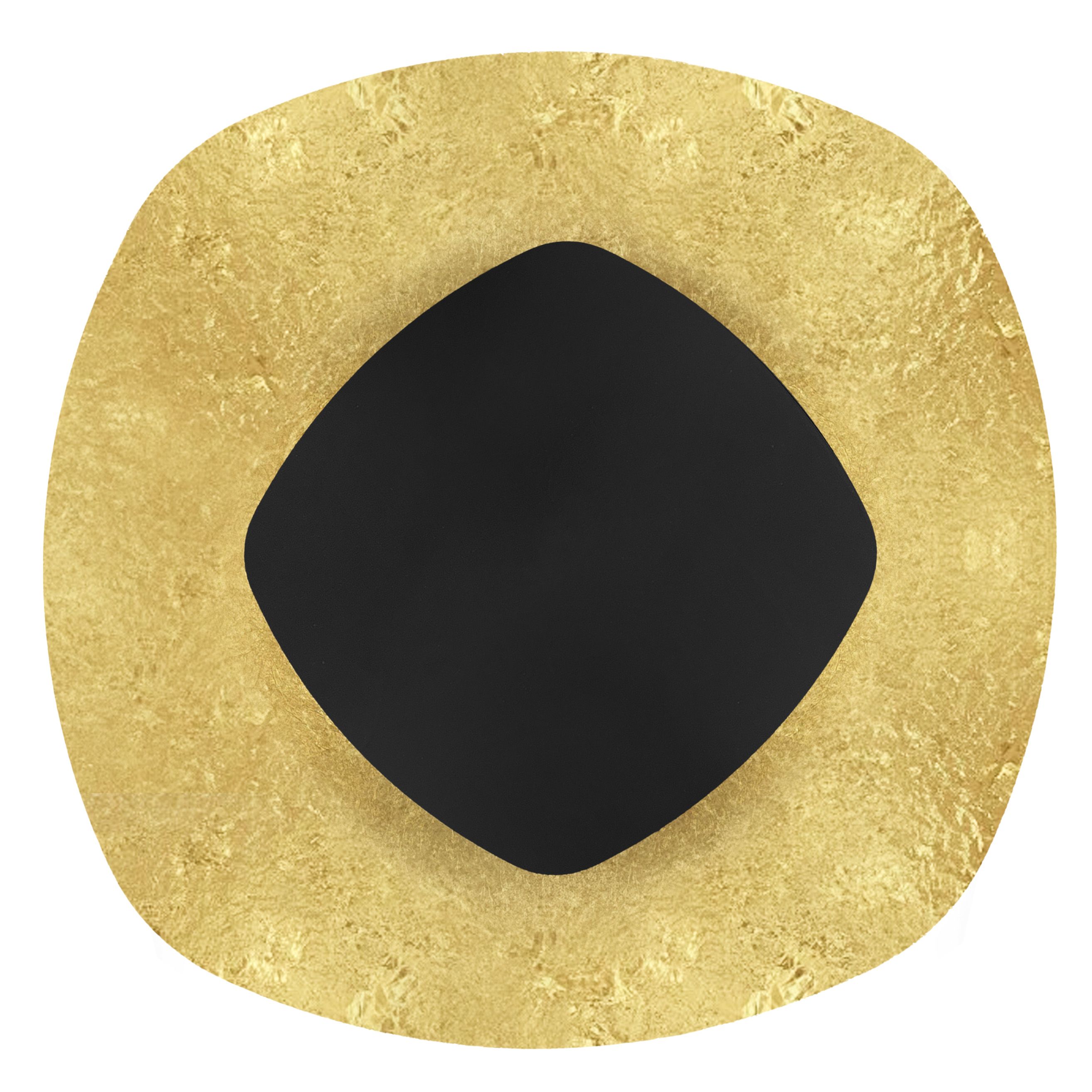 Toolight, LED nástenné svietidlo, 13W, APP1270, čierna-zlatá, OSW-06583