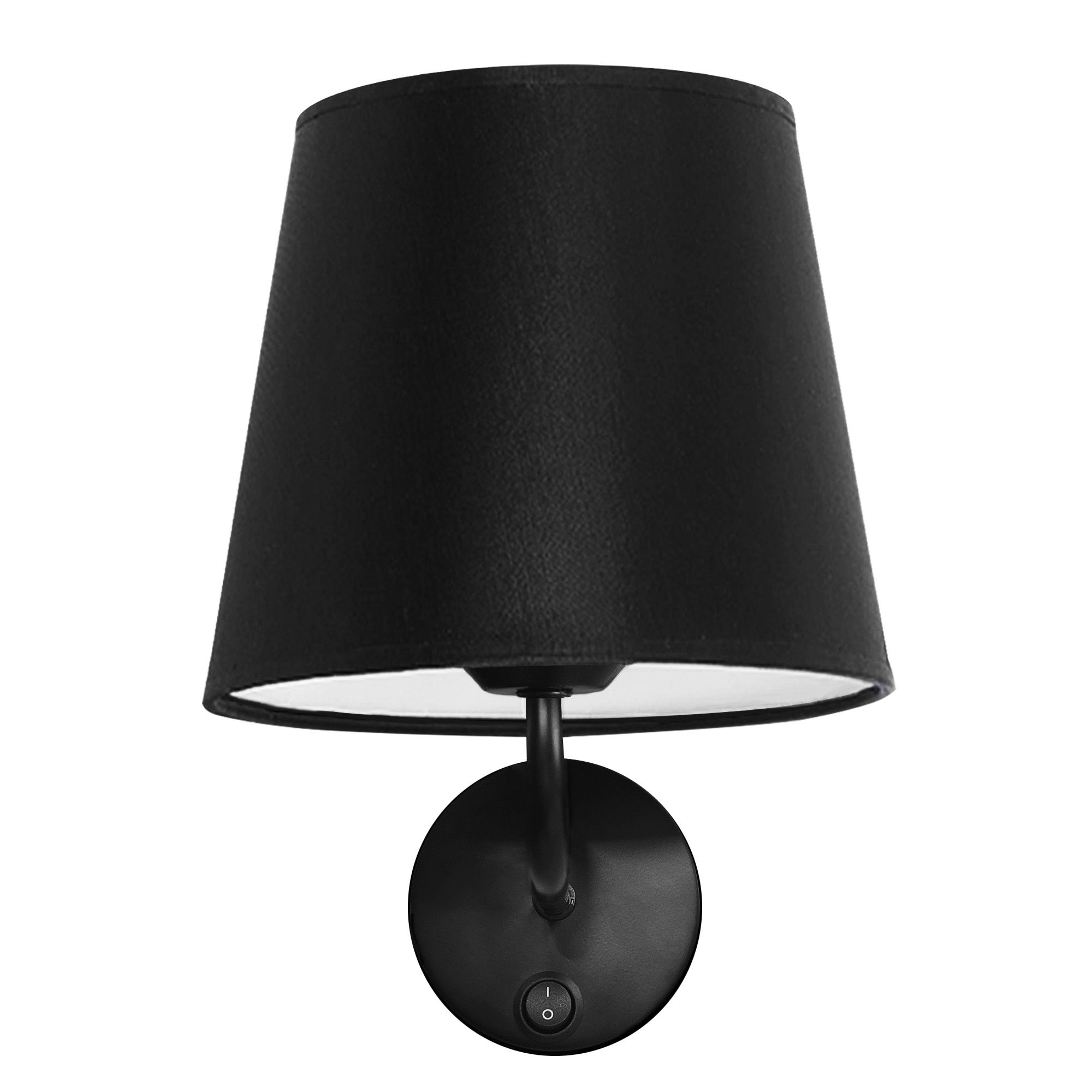 Toolight, nástenné svietidlo 1xE27 APP1612-1W, čierna, OSW-01594