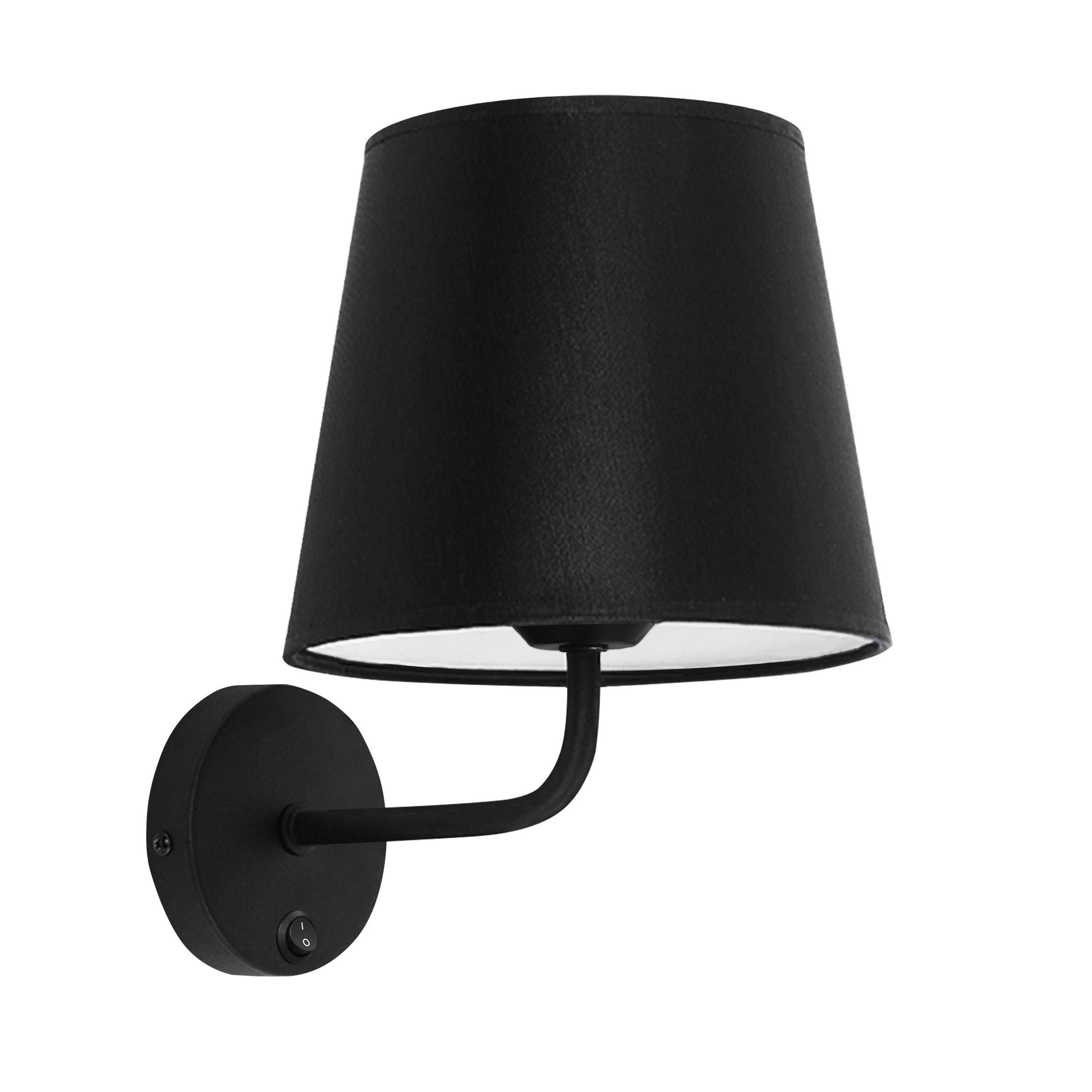 Toolight, nástenné svietidlo 1xE27 APP1612-1W, čierna, OSW-01594