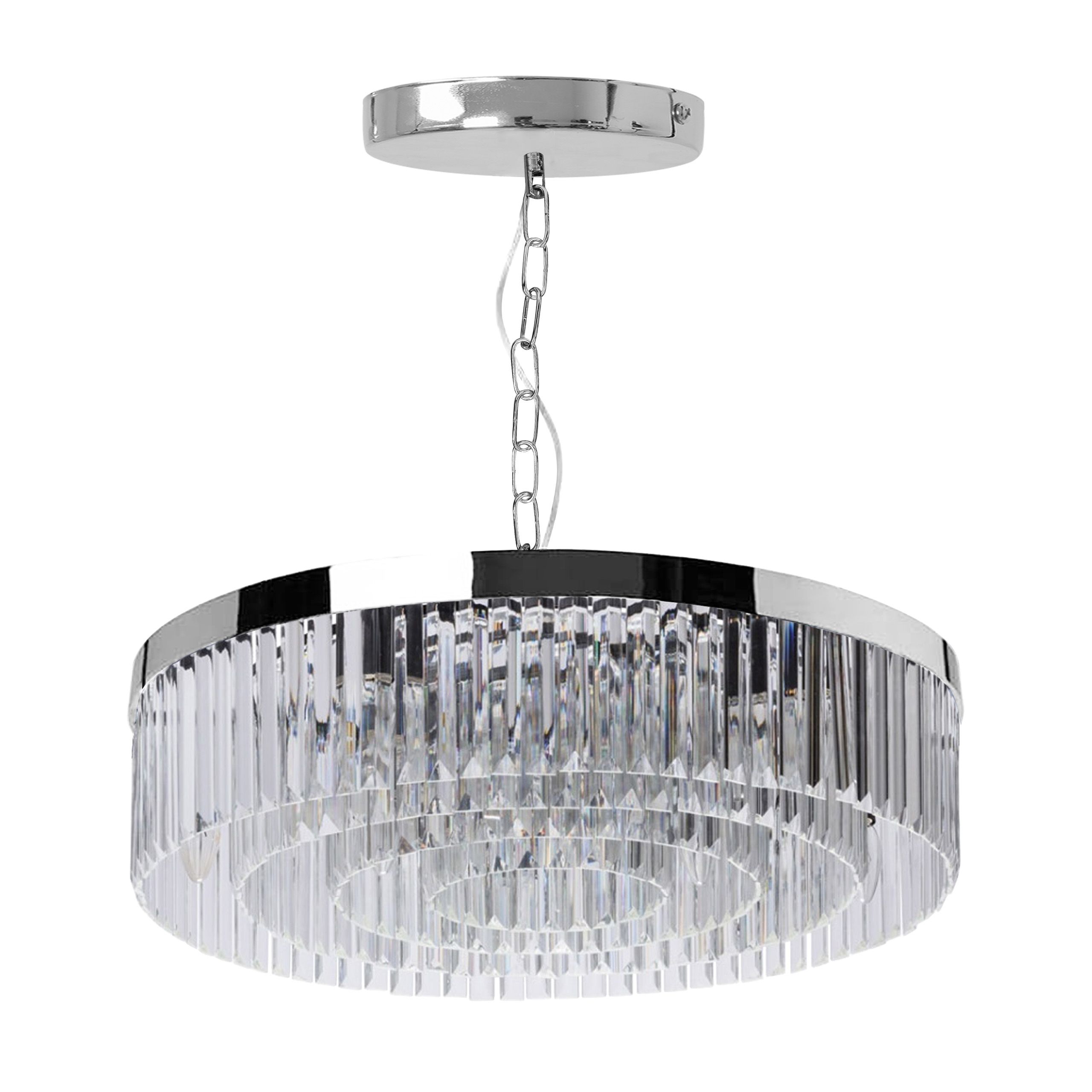 Toolight, stropné svietidlo 60cm, APP1532-8CP, chrómová, OSW-05169