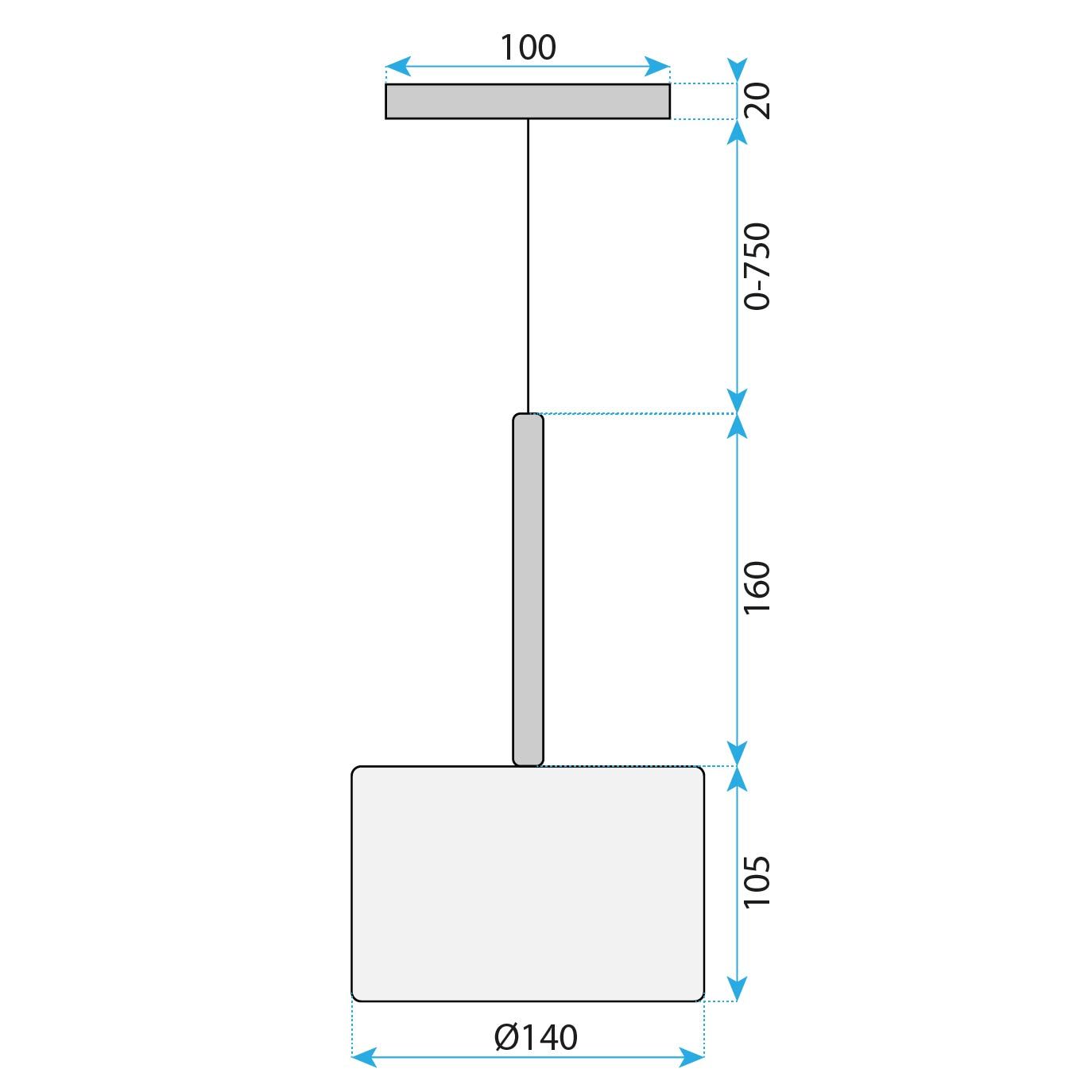 Toolight, stropné svietidlo 1xG4, APP1701-1CP GREY A, šedé sklo, OSW-04309
