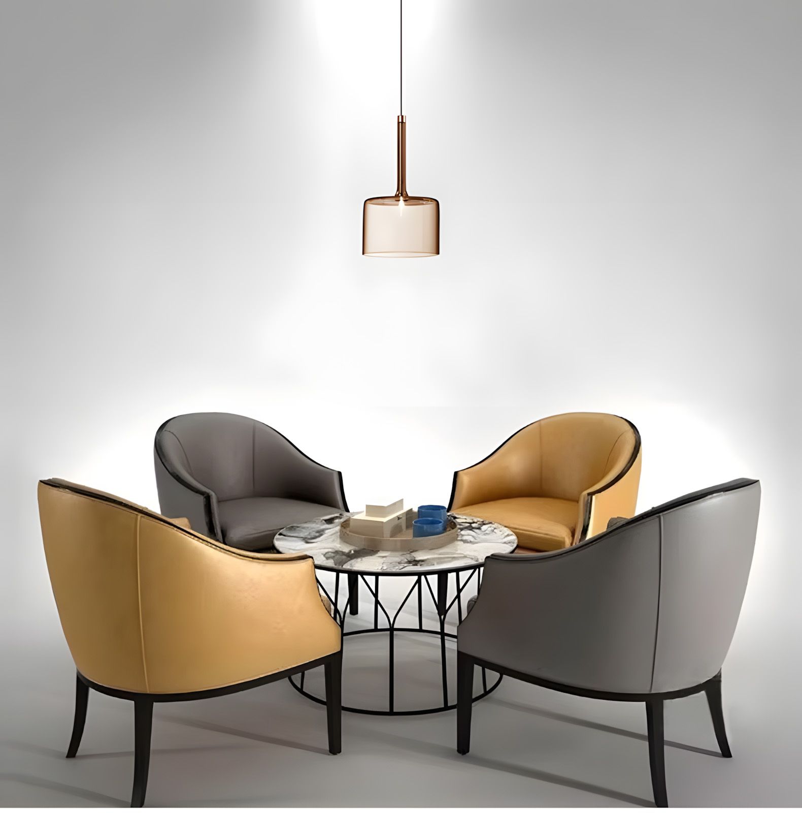Toolight, stropné svietidlo 1xG4, APP1698-1CP AMBER A, OSW-04306