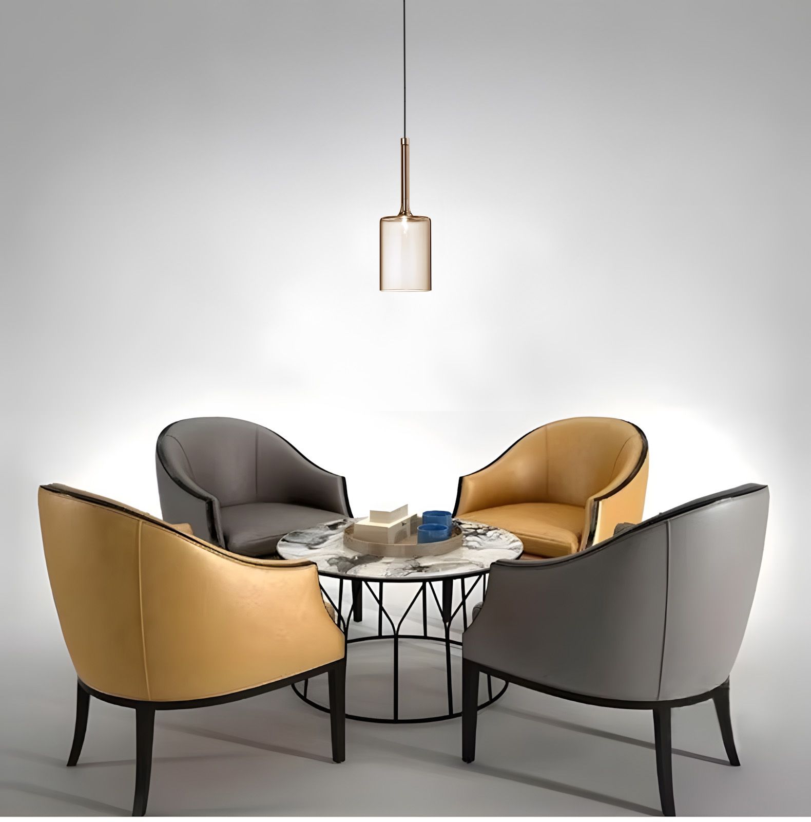 Toolight, stropné svietidlo 1xG4, APP1699-1CP AMBER B, jantárová-priehľadná, OSW-04307