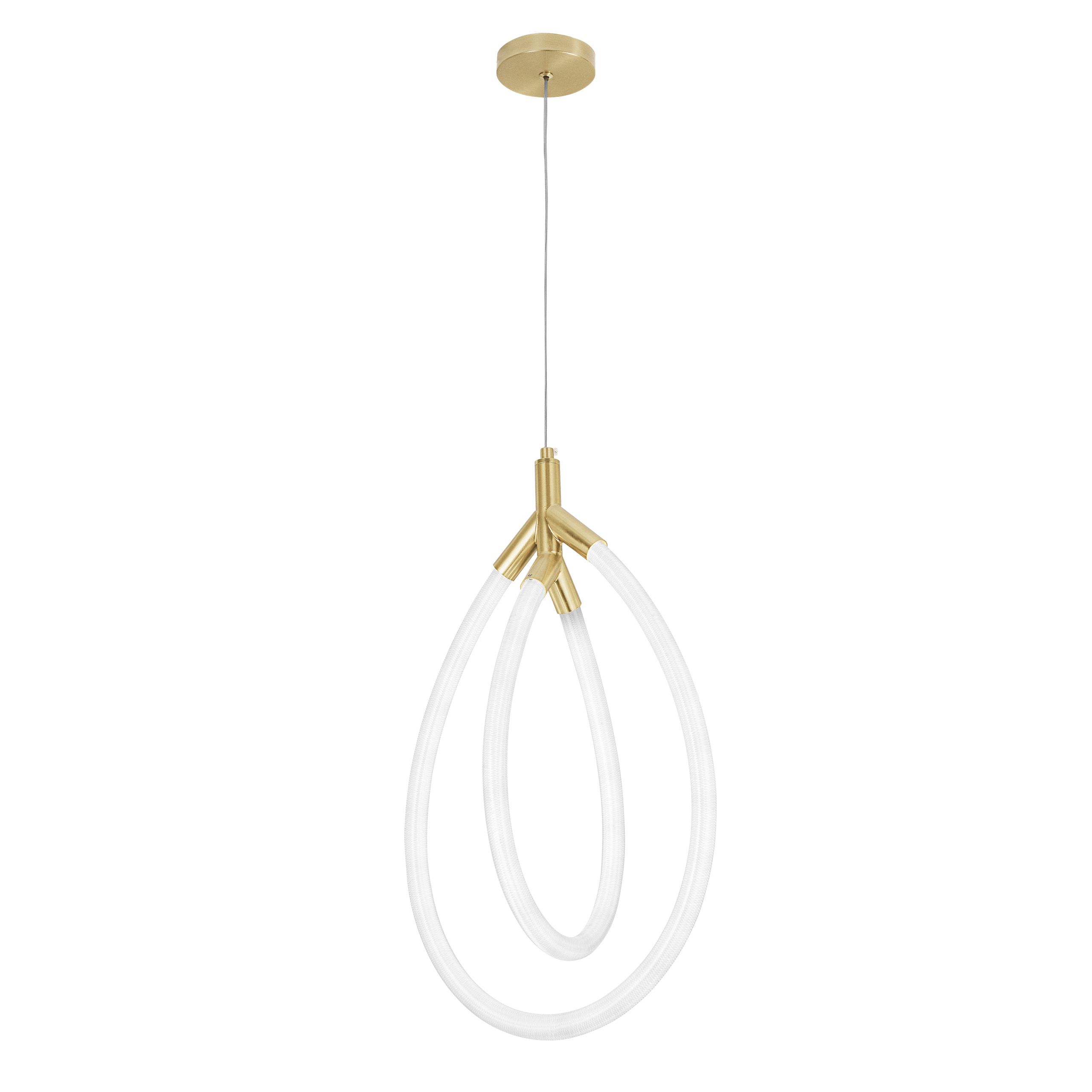 Toolight, LED závesné osvetlenie, 43W, G017-CP, zlatá-biela, OSW-06365