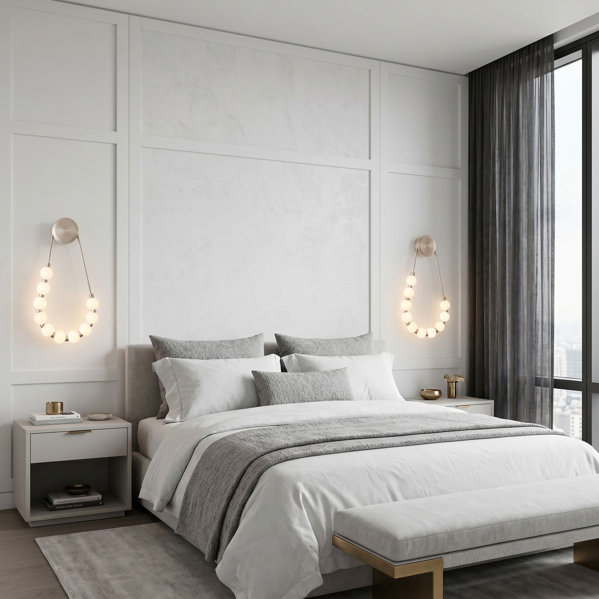 Toolight, LED nástenné svietidlo, 8W, 4000K, 1000lm, G027-CP, zlatá, OSW-06379