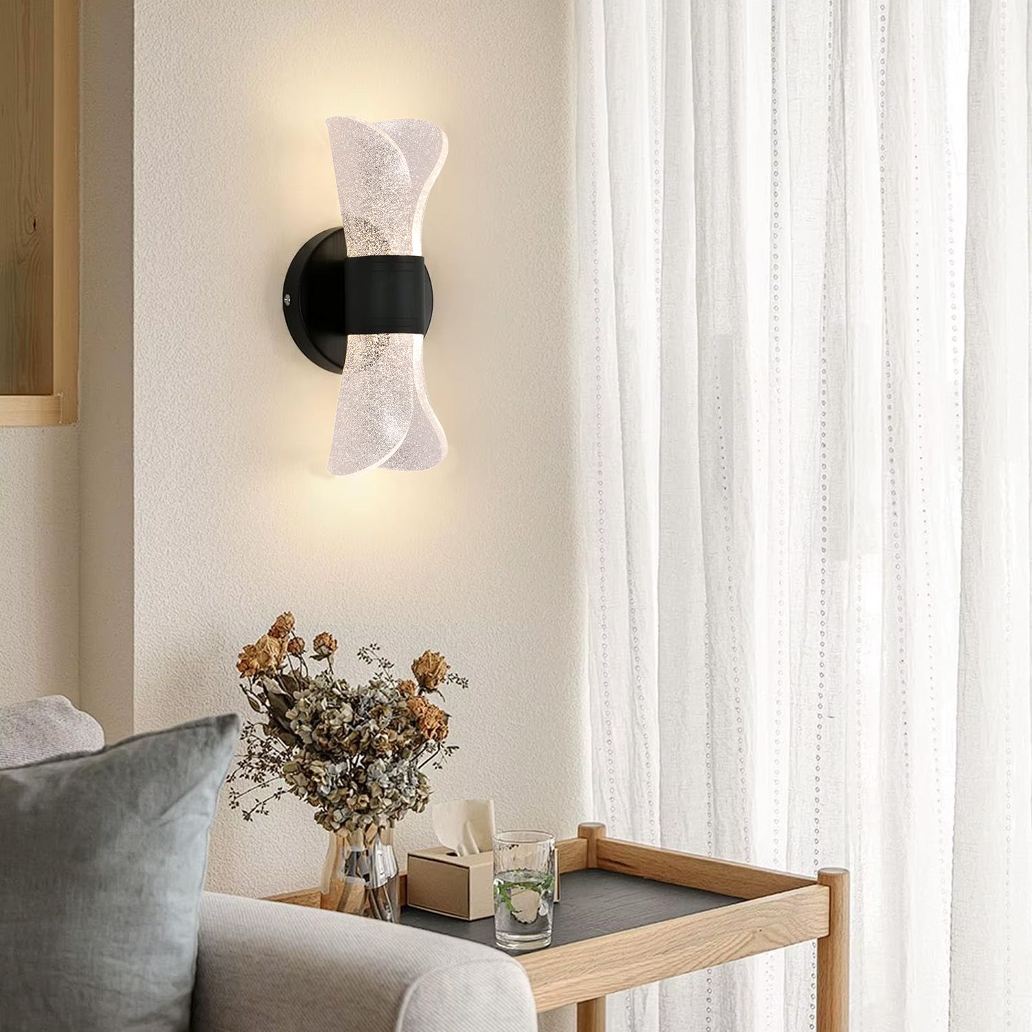 Toolight, LED nástenné svietidlo 10 x 22,5 cm, 5W, G029-W, čierna, OSW-00690