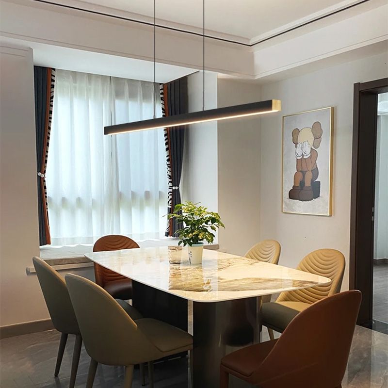 Toolight, LED závesné svietidlo 80cm, 15W, APP1447-CP, čierna matná, OSW-02391
