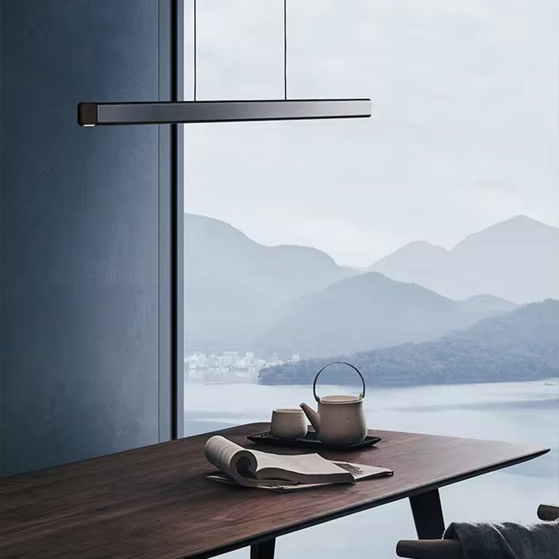 Toolight, LED závesné svietidlo 80cm, 15W, APP1447-CP, čierna matná, OSW-02391