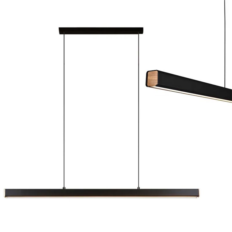 Toolight, LED závesné svietidlo 80cm, 15W, APP1447-CP, čierna matná, OSW-02391