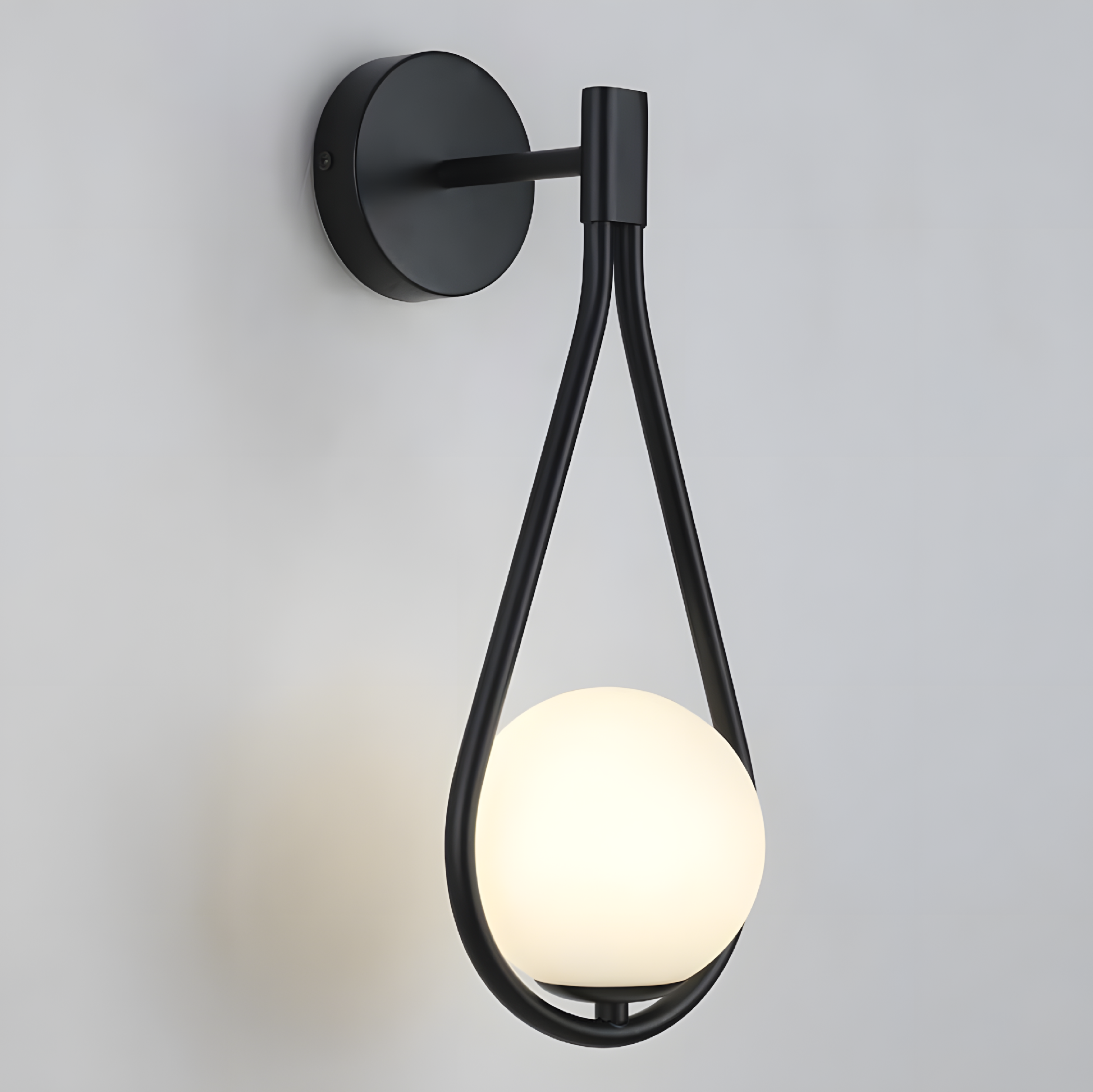 Toolight, nástenné svietidlo 1xE27, G093-1W, čierna-biela, OSW-09718