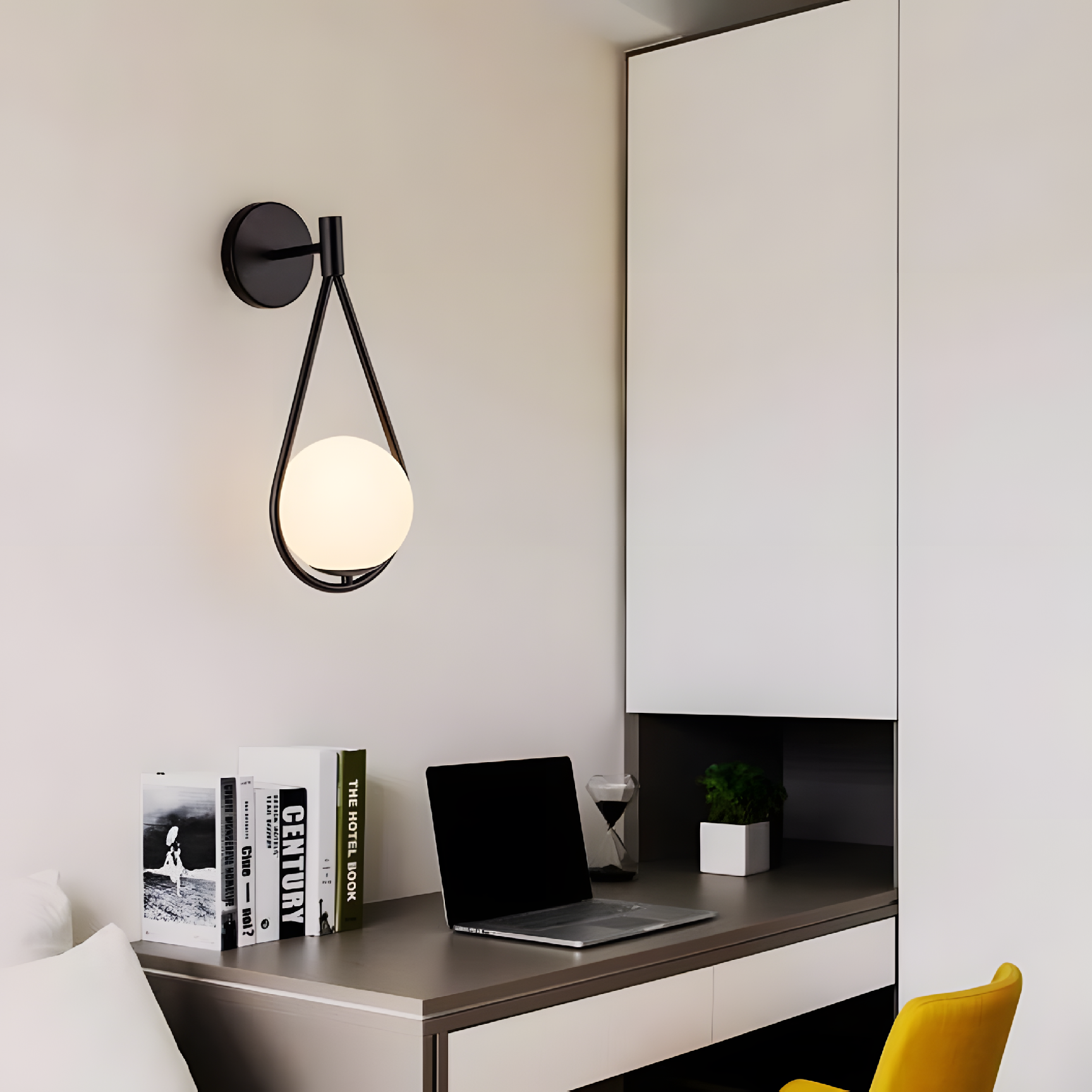 Toolight, nástenné svietidlo 1xE27, G093-1W, čierna-biela, OSW-09718