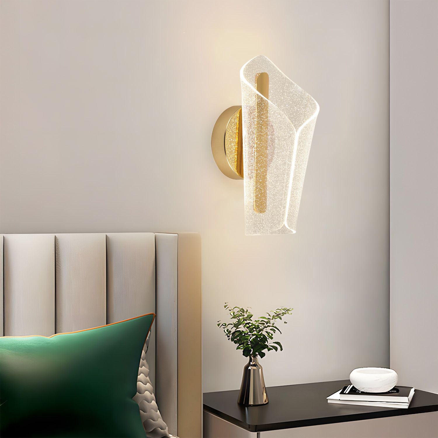 Toolight, LED nástenné svietidlo, 5W, 4000K, 500lm, G030-W, zlatá, OSW-00692