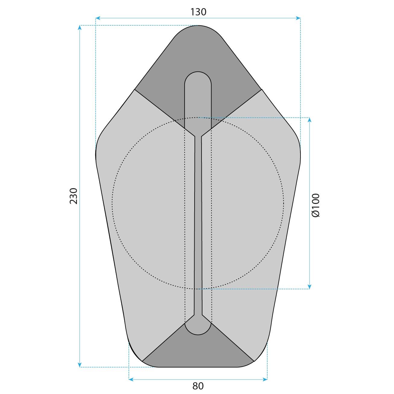 Toolight, LED nástenné svietidlo, 5W, 4000K, 500lm, G030-W, zlatá, OSW-00692