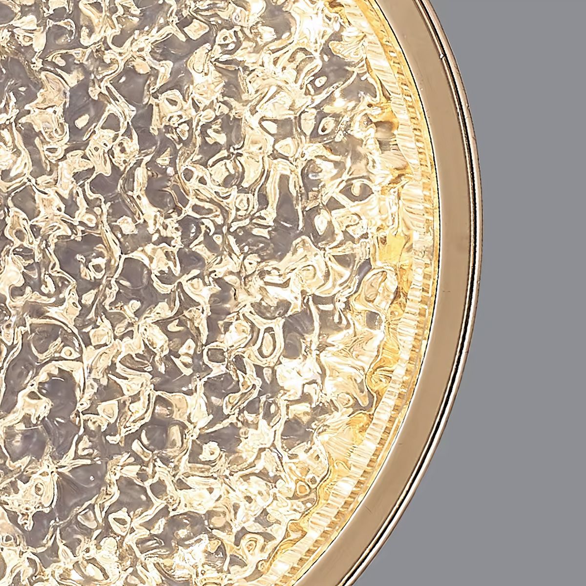 Toolight, LED krištáľové závesné svietidlo, 7W, 4000K, 500lm, G089-1CP, zlatá, OSW-09706
