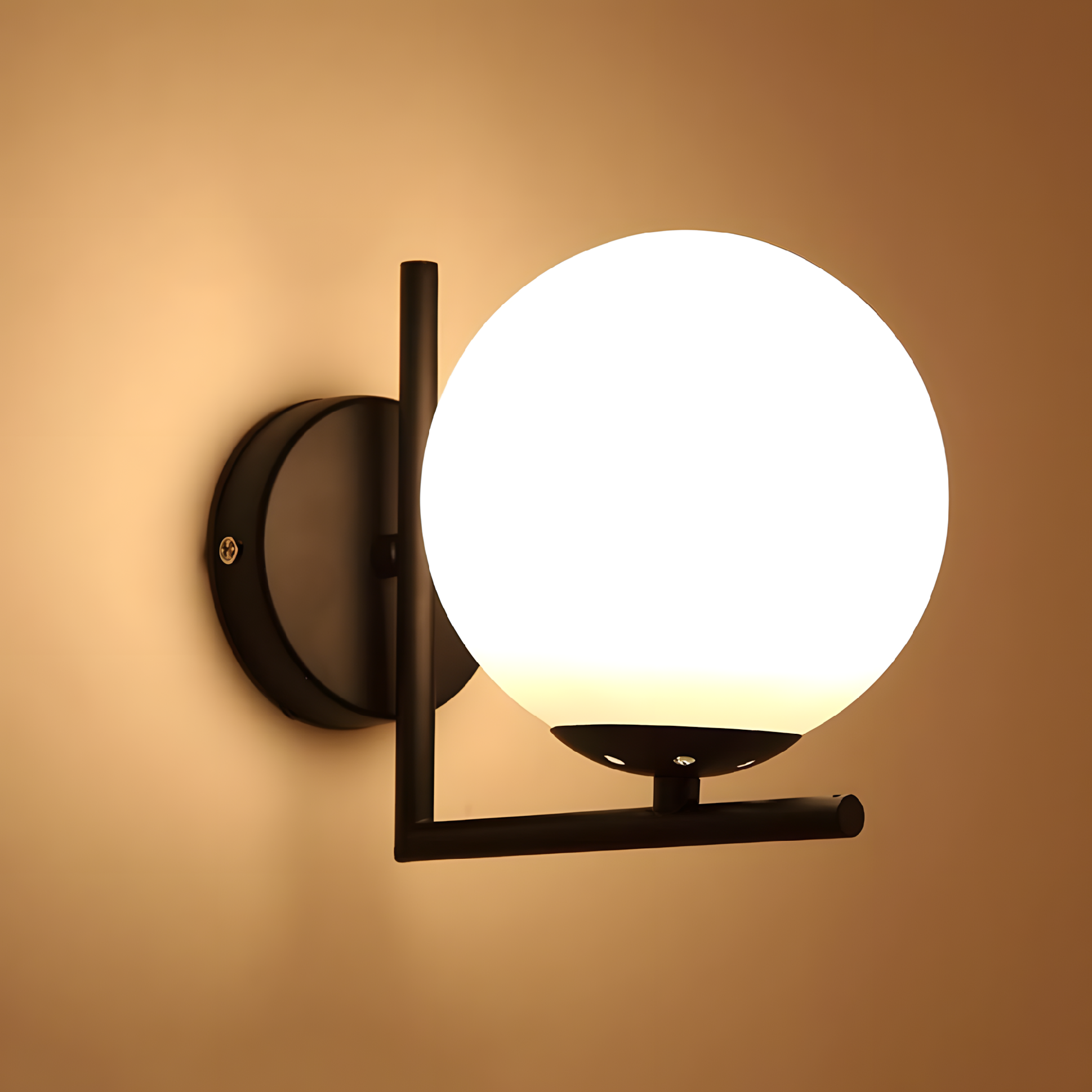 Toolight, nástenné svietidlo 1xE27, G101-1W, čierna-biela, OSW-09726