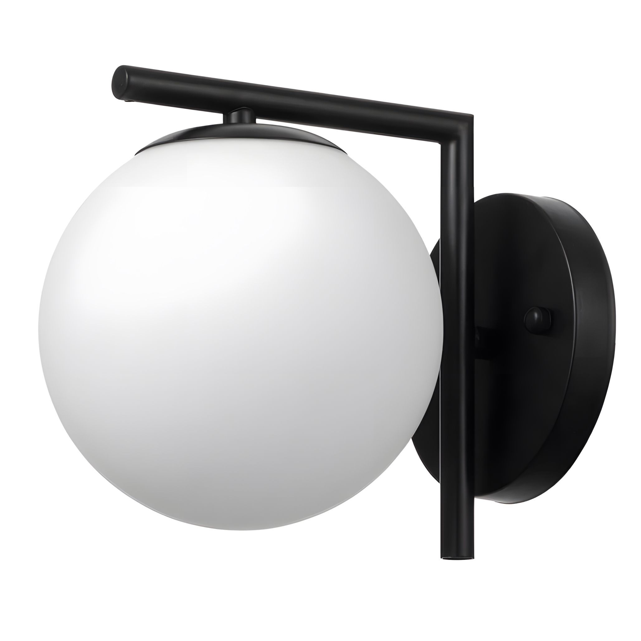 Toolight, nástenné svietidlo 1xE27, G101-1W, čierna-biela, OSW-09726