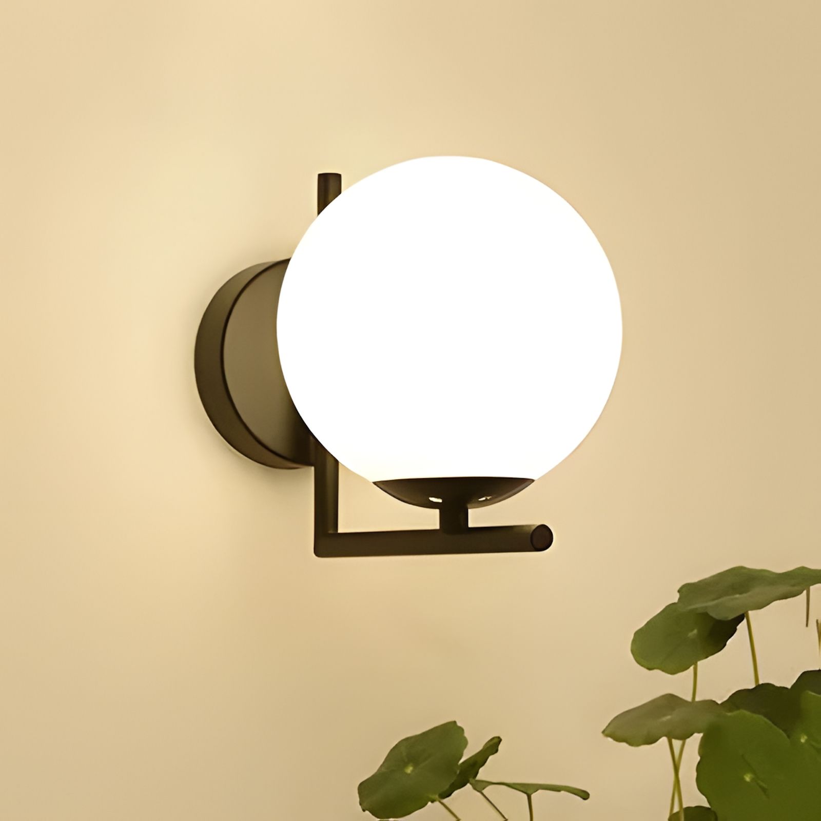 Toolight, nástenné svietidlo 1xE27, G101-1W, čierna-biela, OSW-09726