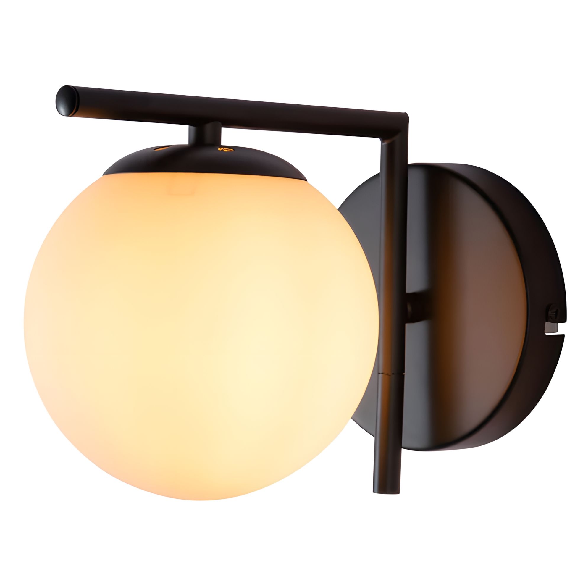 Toolight, nástenné svietidlo 1xE27, G101-1W, čierna-biela, OSW-09726