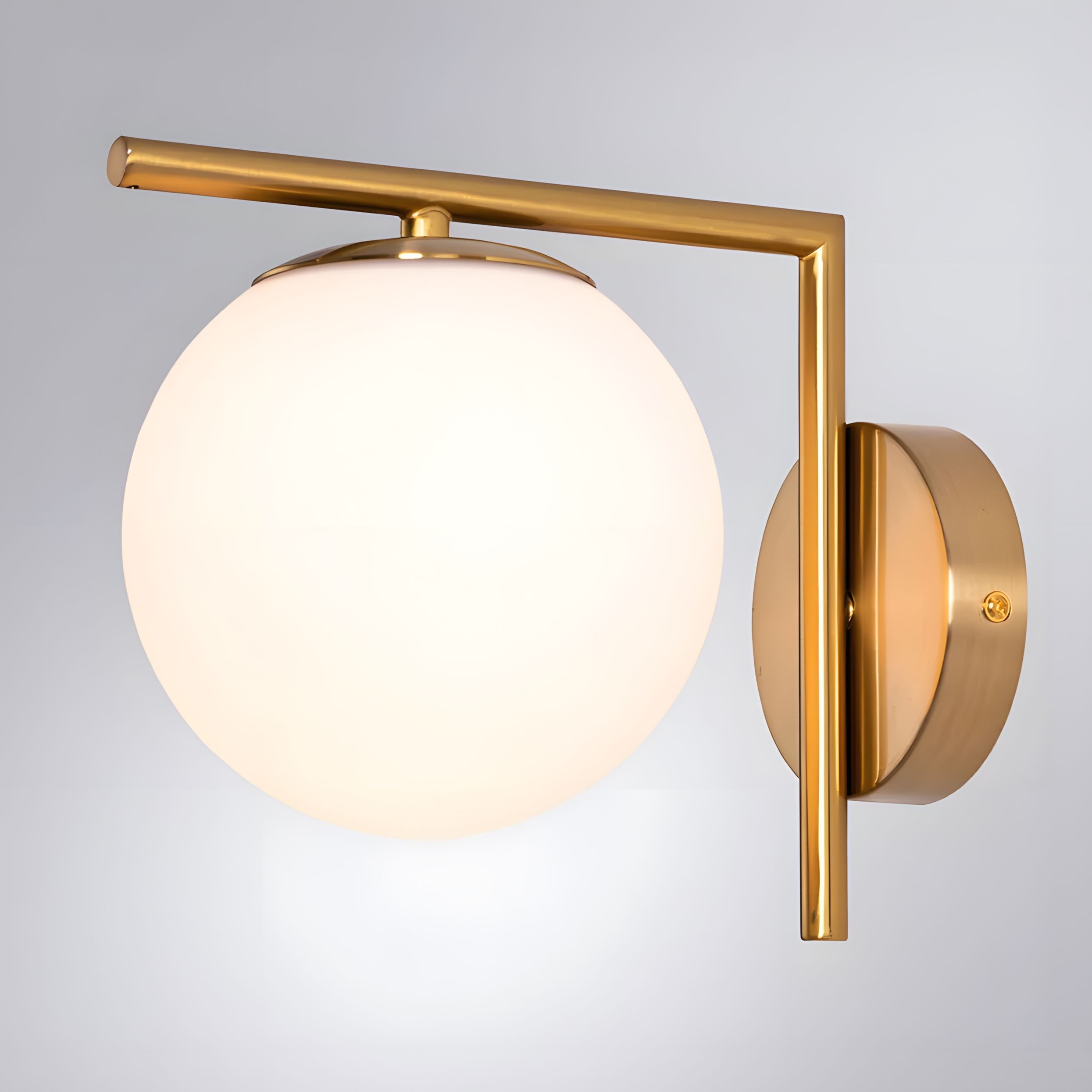 Toolight, nástenné svietidlo 1xE27, G102-1W, zlatá lesklá, OSW-09727