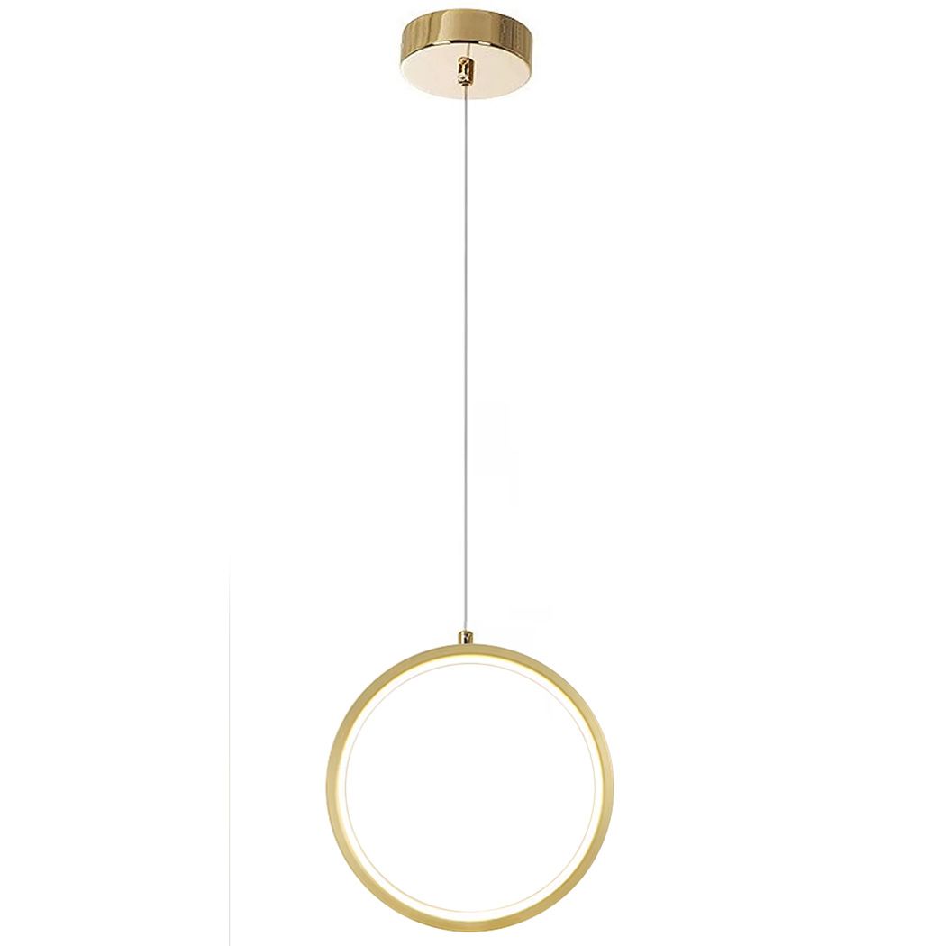 Toolight, LED závesné svietidlo 7W, 4000K, 500lm, G112-CP, zlatá, OSW-09707