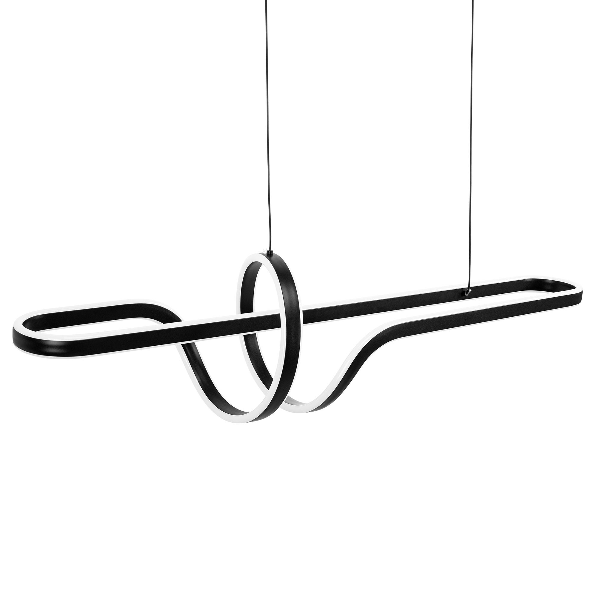 Toolight, LED stropné osvetlenie 98cm, 100W, 4000K, G038-CP, čierna matná, OSW-06305