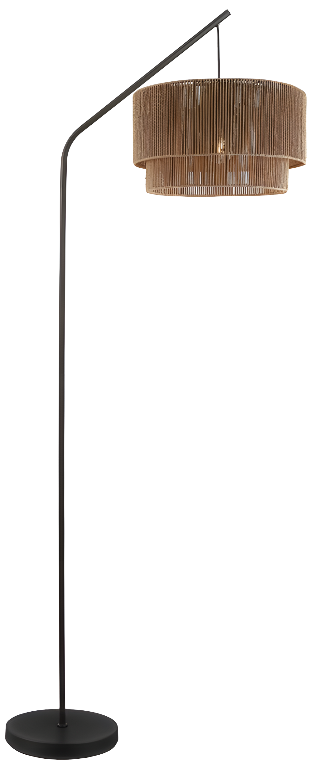 Toolight, podlahová lampa 1xE27, APP1839-1F, čierna-hnedá, OSW-07060