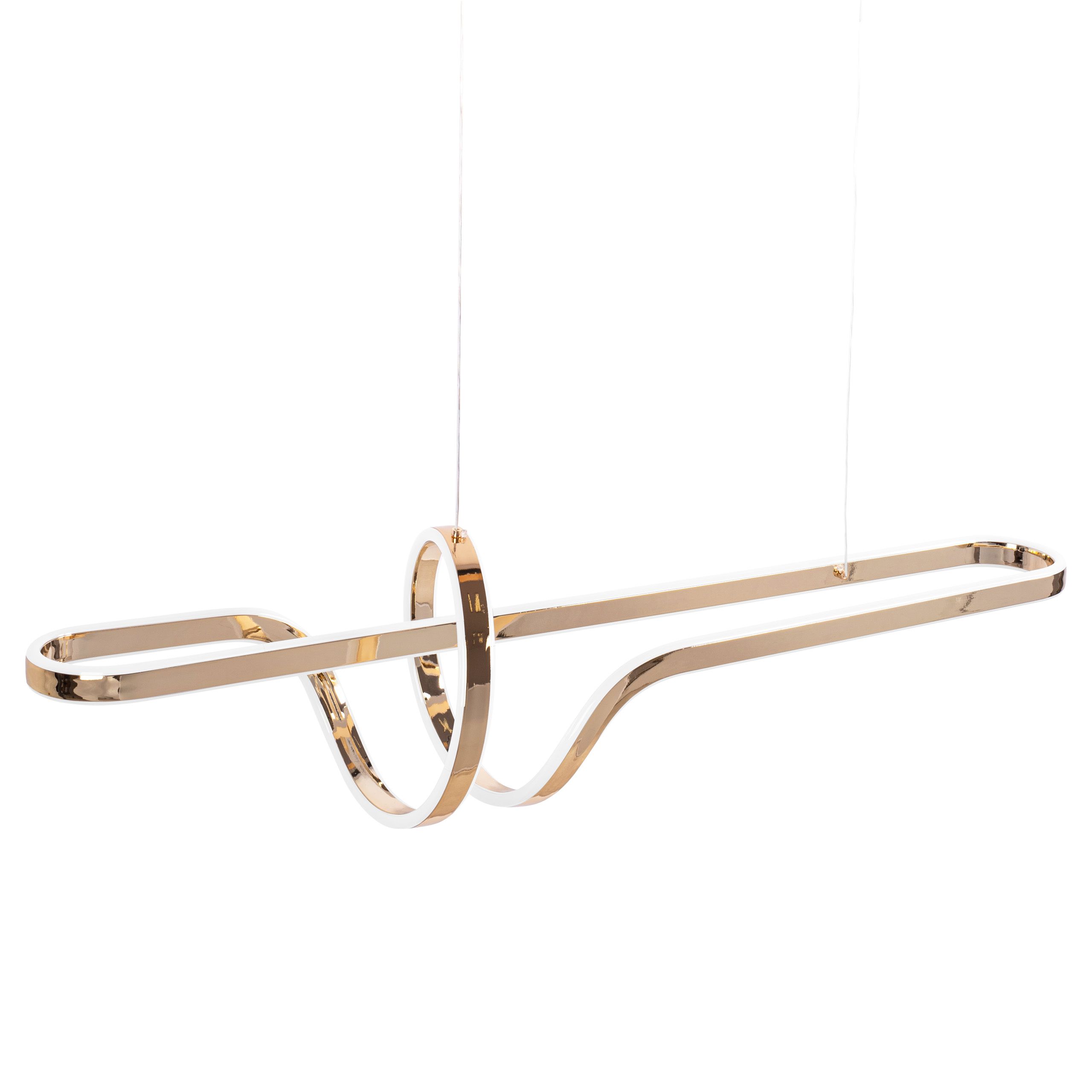 Toolight, LED stropné osvetlenie 98cm, 100W, 4000K, G039-CP, zlatá lesklá, OSW-06306