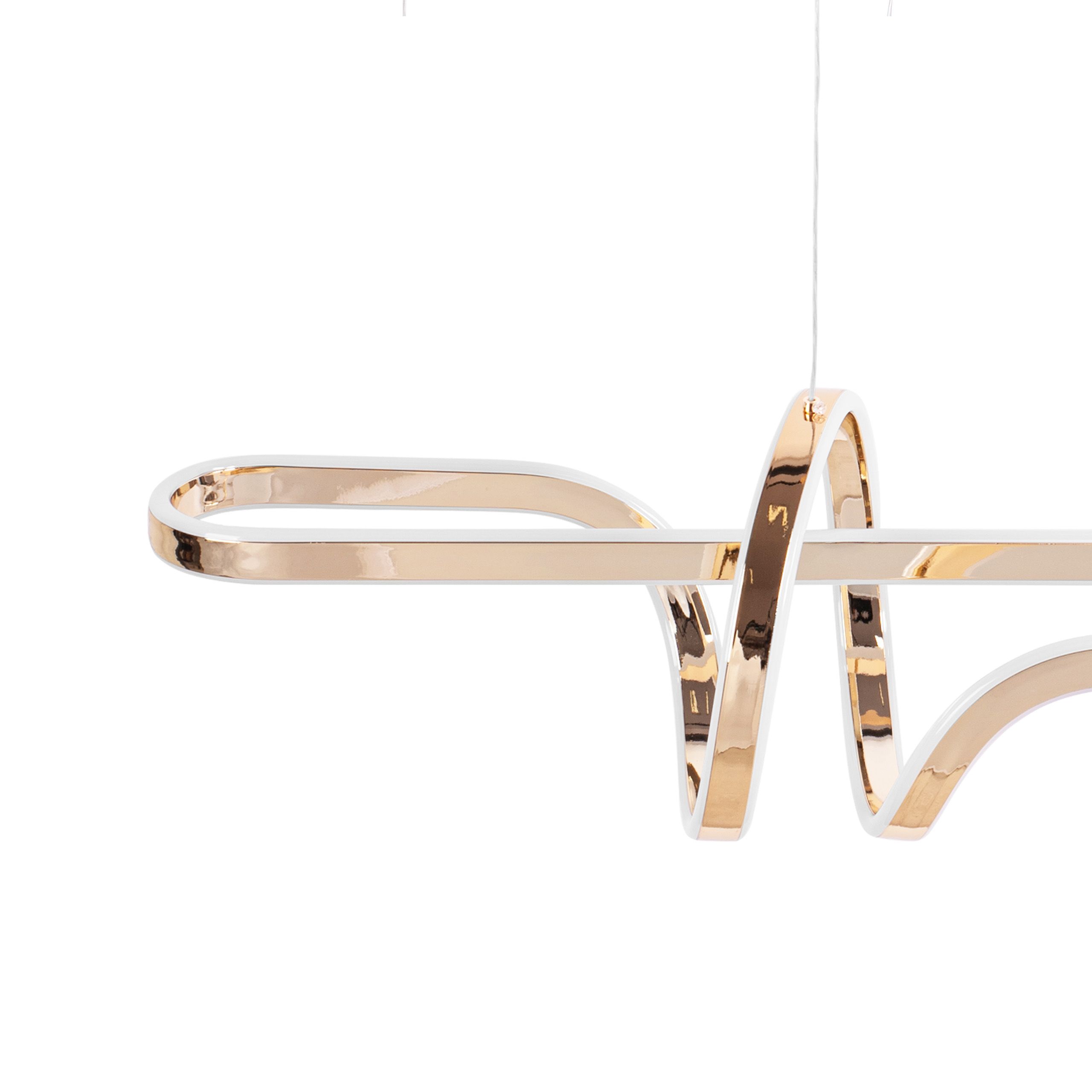 Toolight, LED stropné osvetlenie 98cm, 100W, 4000K, G039-CP, zlatá lesklá, OSW-06306