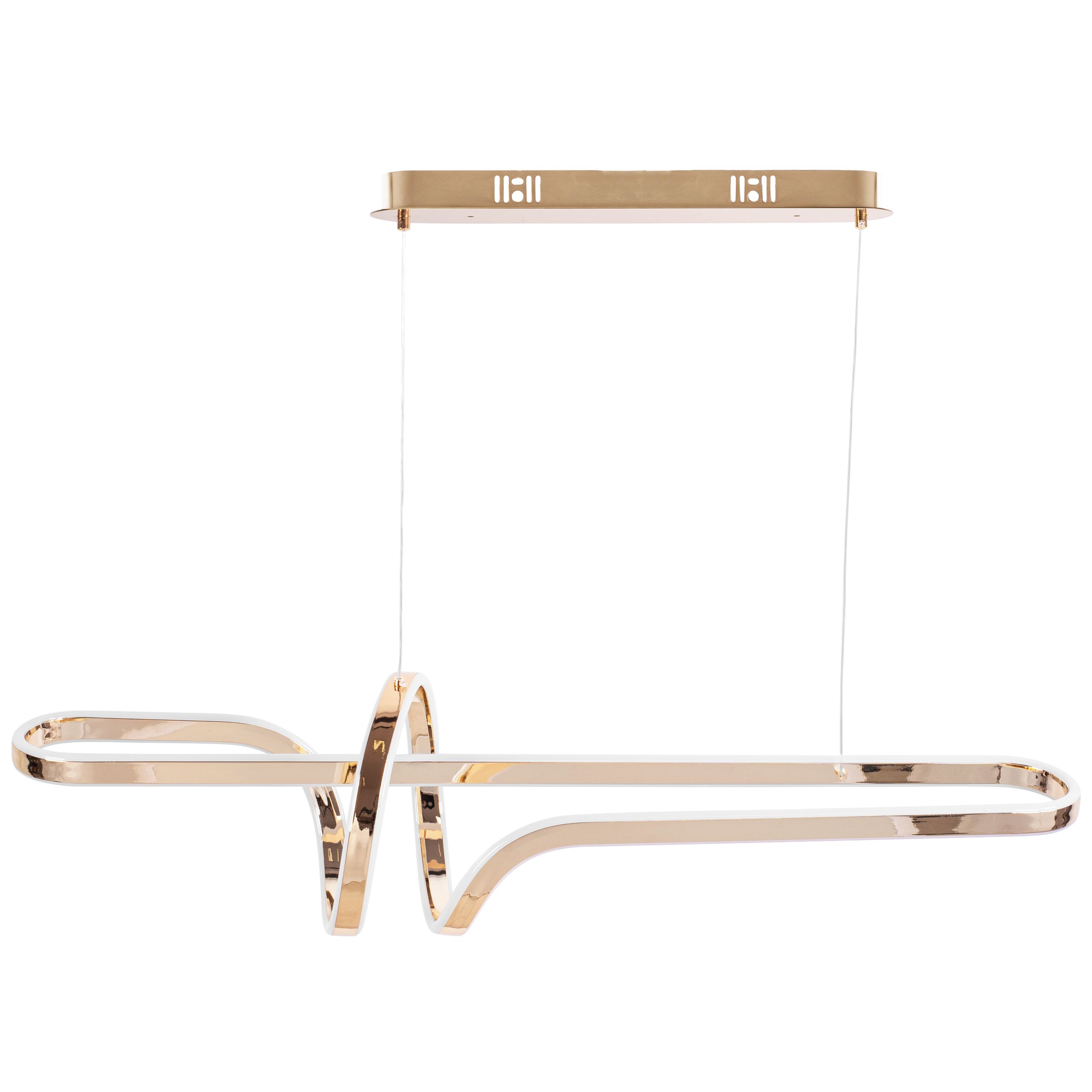 Toolight, LED stropné osvetlenie 98cm, 100W, 4000K, G039-CP, zlatá lesklá, OSW-06306