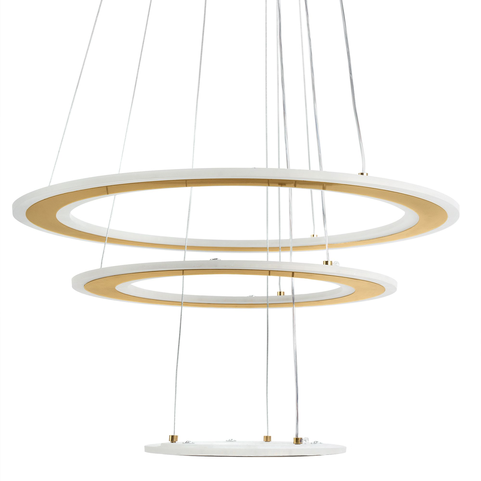 Toolight, LED stropné svietidlo 46cm, 100W, LED G041-3CP, zlatá matná, OSW-06308
