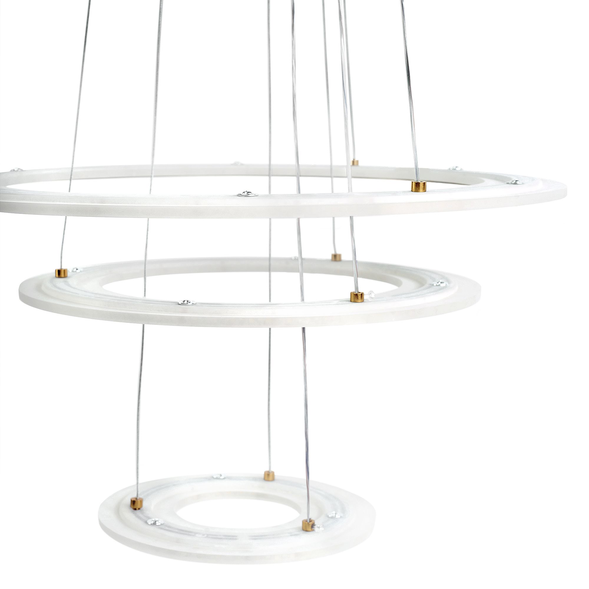 Toolight, LED stropné svietidlo 46cm, 100W, LED G041-3CP, zlatá matná, OSW-06308
