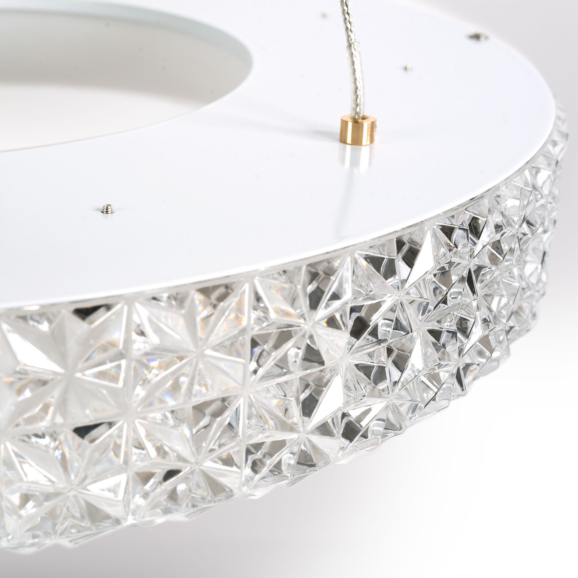 Toolight, LED závesné osvetlenie 40cm, 24W, 4000K, MS001-CP, ružové zlato, OSW-09610