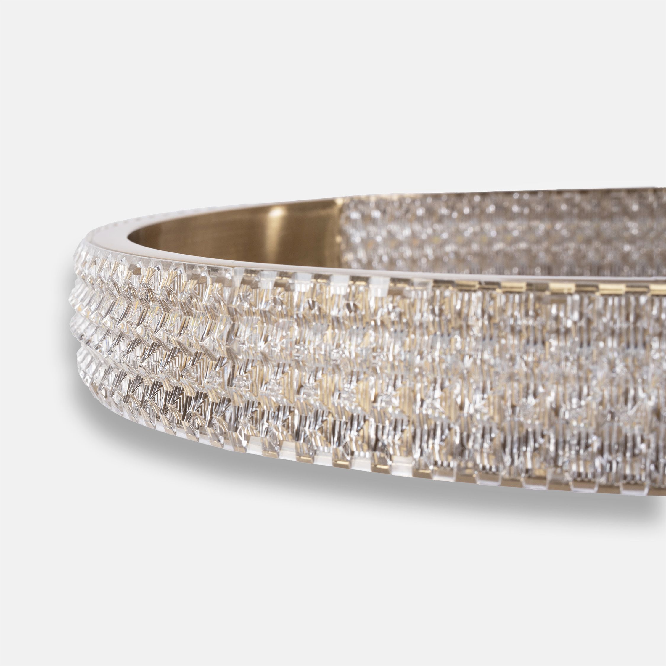 Toolight, LED stropné svietidlo 68x40cm, 42W, 4000K, 3000lm + diaľkové ovládanie, G004-C, zlatá matná, OSW-09745