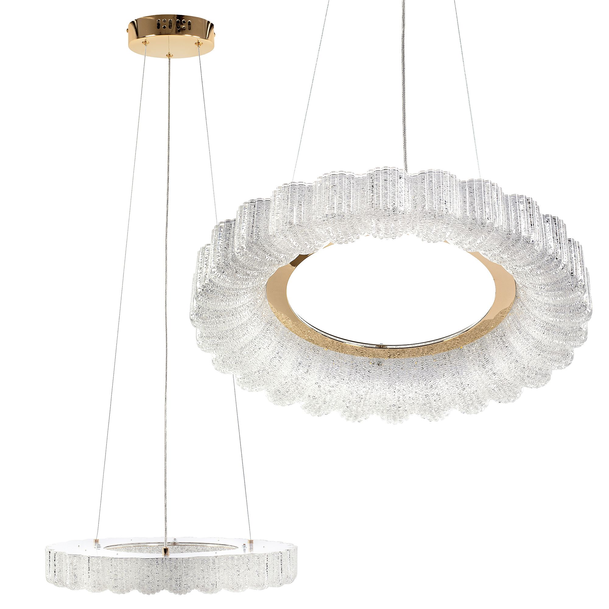Toolight, LED stropné svietidlo 40cm, 24W, 4000K, 2500lm, MS018-CP, ružové zlato, OSW-09630