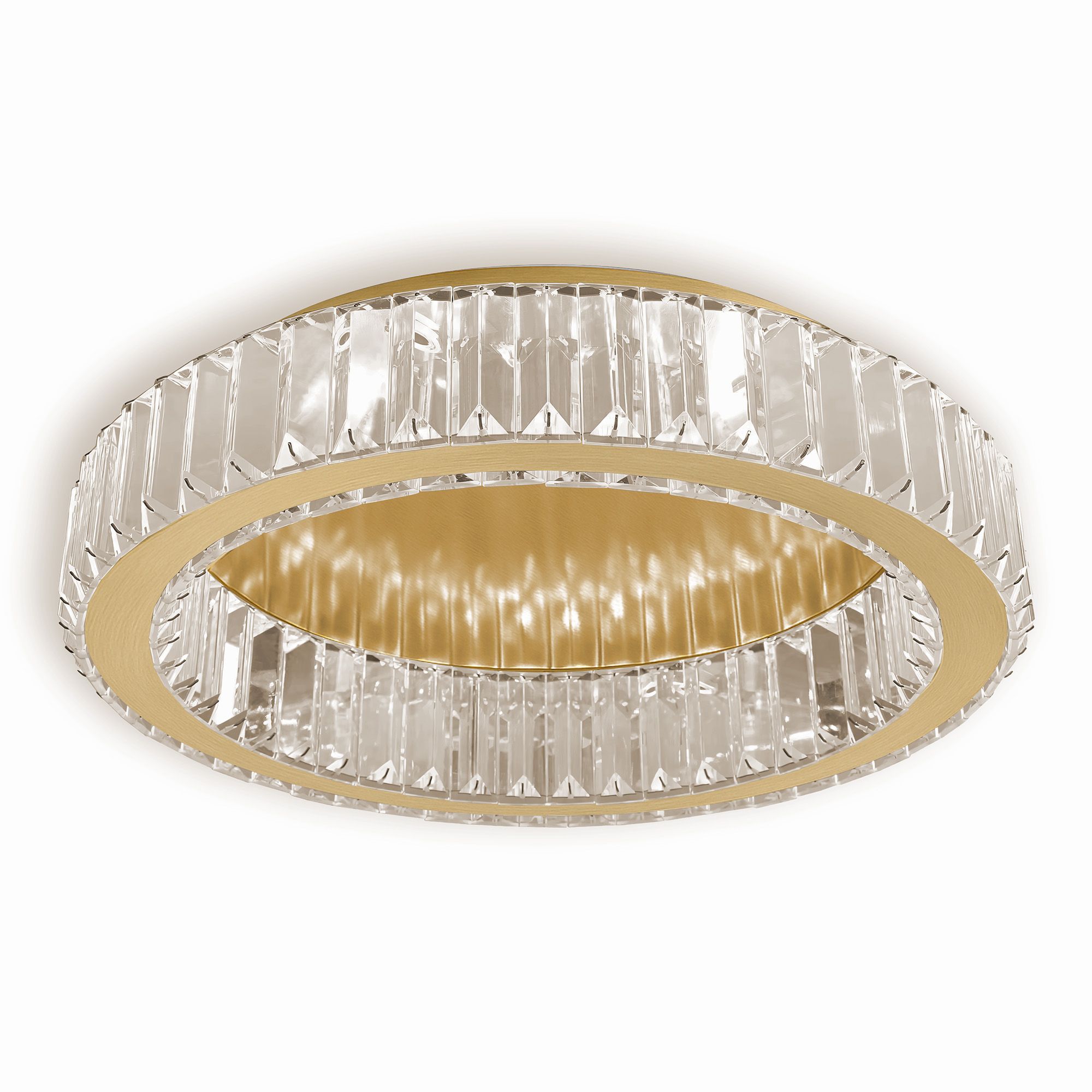 Toolight, stropné svietidlo 50cm, 30W, 4000K, 1400lm, APP1722-C, zlatá matná, OSW-09303