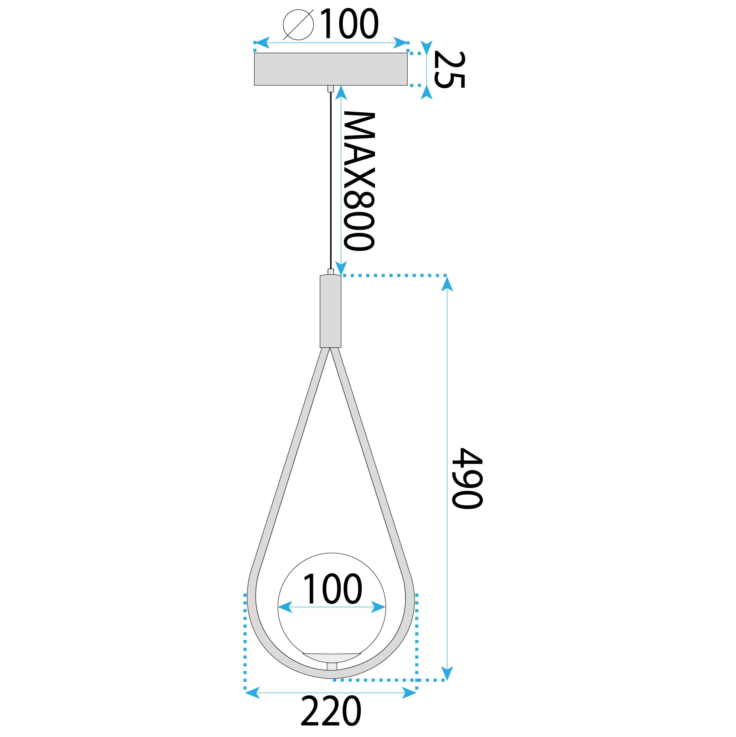 Toolight, stropné osvetlenie 1xE27 G111-1W, čierna, OSW-09736
