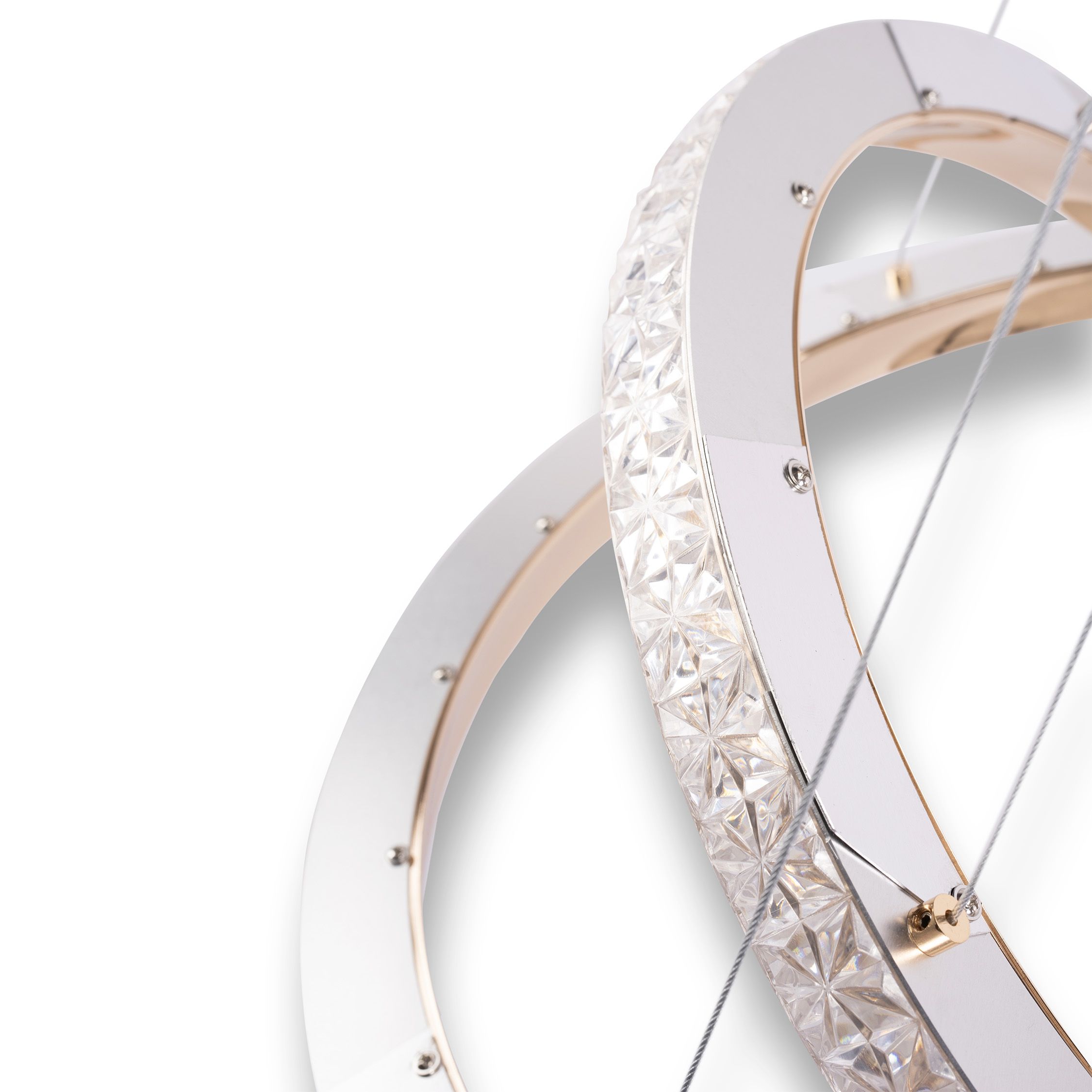 Toolight, LED stropné osvetlenie 50cm, 42W, 4000K, 2500lm, MS012-CP, ružové zlato, OSW-09624