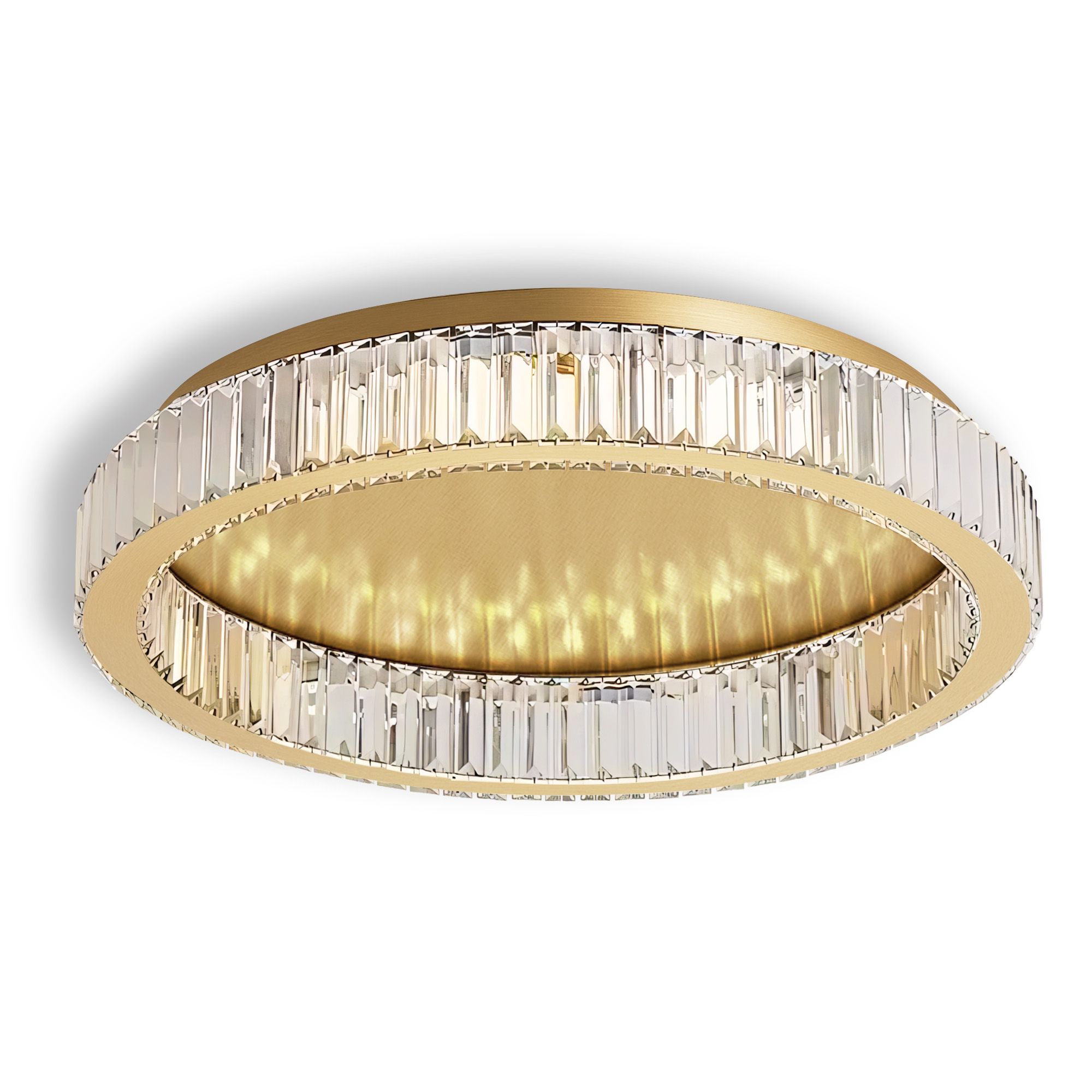 Toolight, stropné svietidlo 60cm, 36W, 4000K, 1680lm, APP1724-C, zlatá matná, OSW-09305