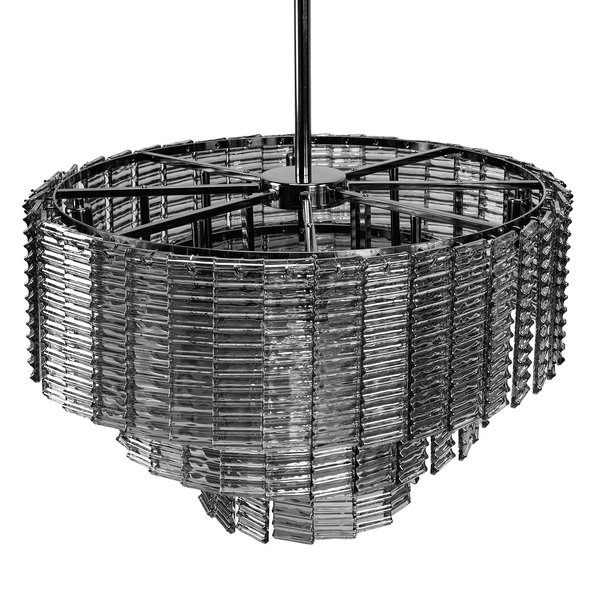 Toolight, závesné stropné svietidlo 62cm, 8xE14, APP1678-8CP, šedá, OSW-09313