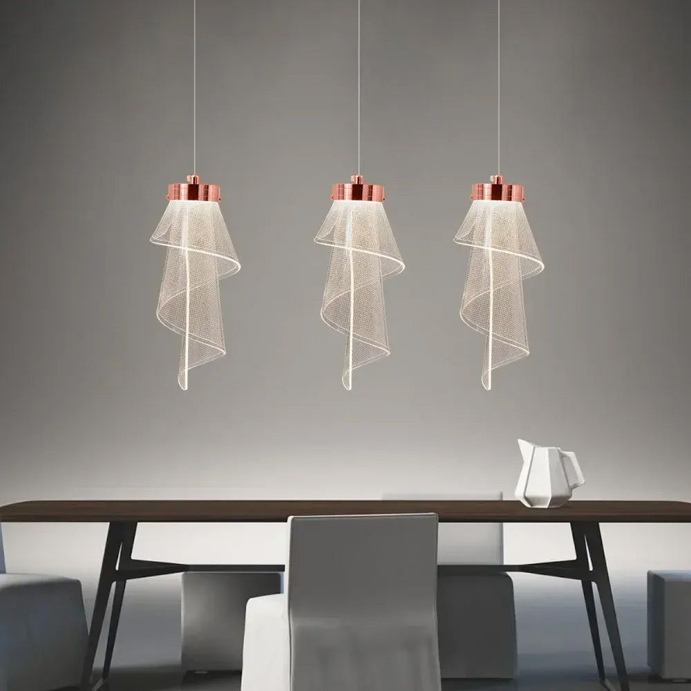 Toolight, LED závesné svietidlo, 10W, 4000K, 467lm, APP1765-1CP, ružové zlato, OSW-09309