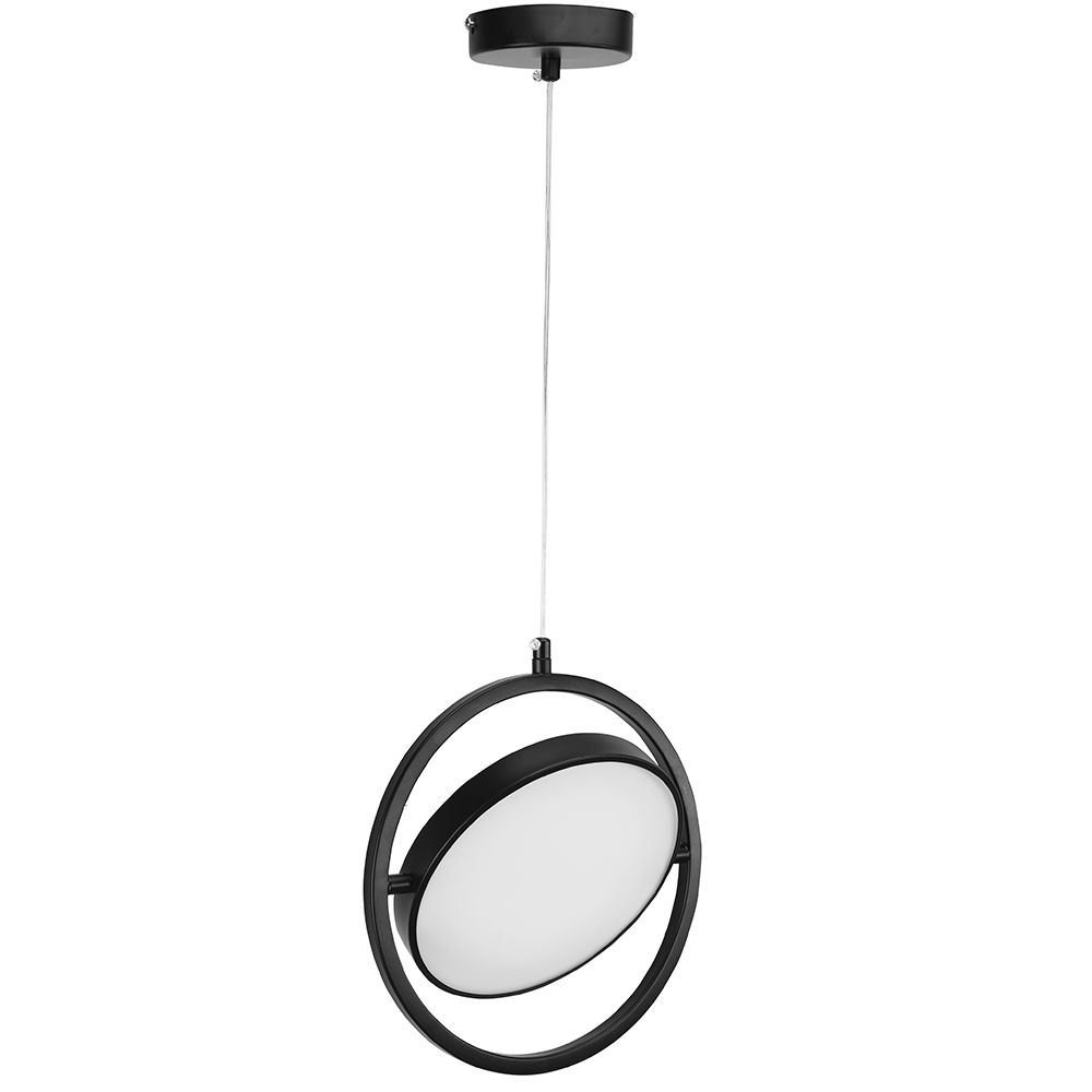 Toolight, LED závesné svietidlo 26cm, 5W, 4000K, APP1790-CP, čierna, OSW-06067